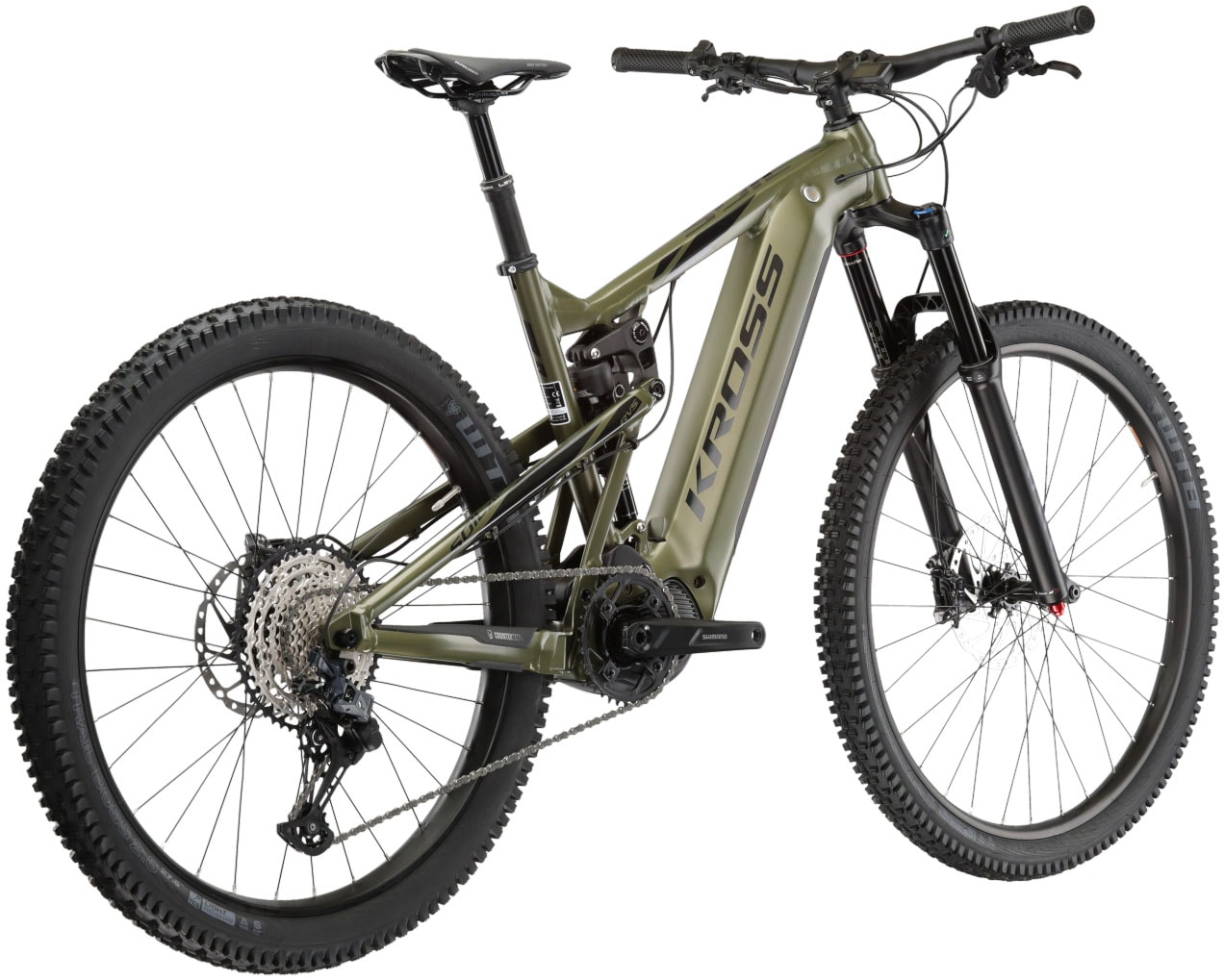 Kross E-Bike »E-MTB Soil Boost 2.0 630 29/27,5 Zoll grün«, 12 Gang, Shimano, DEORE SLX M7100, Mittelmotor 250 W