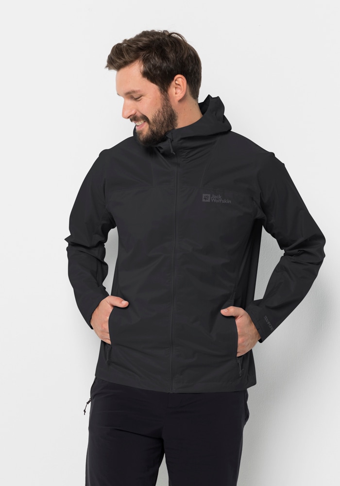 Jack Wolfskin Outdoorjacke "PRELIGHT 2.5L JKT M", mit Kapuze