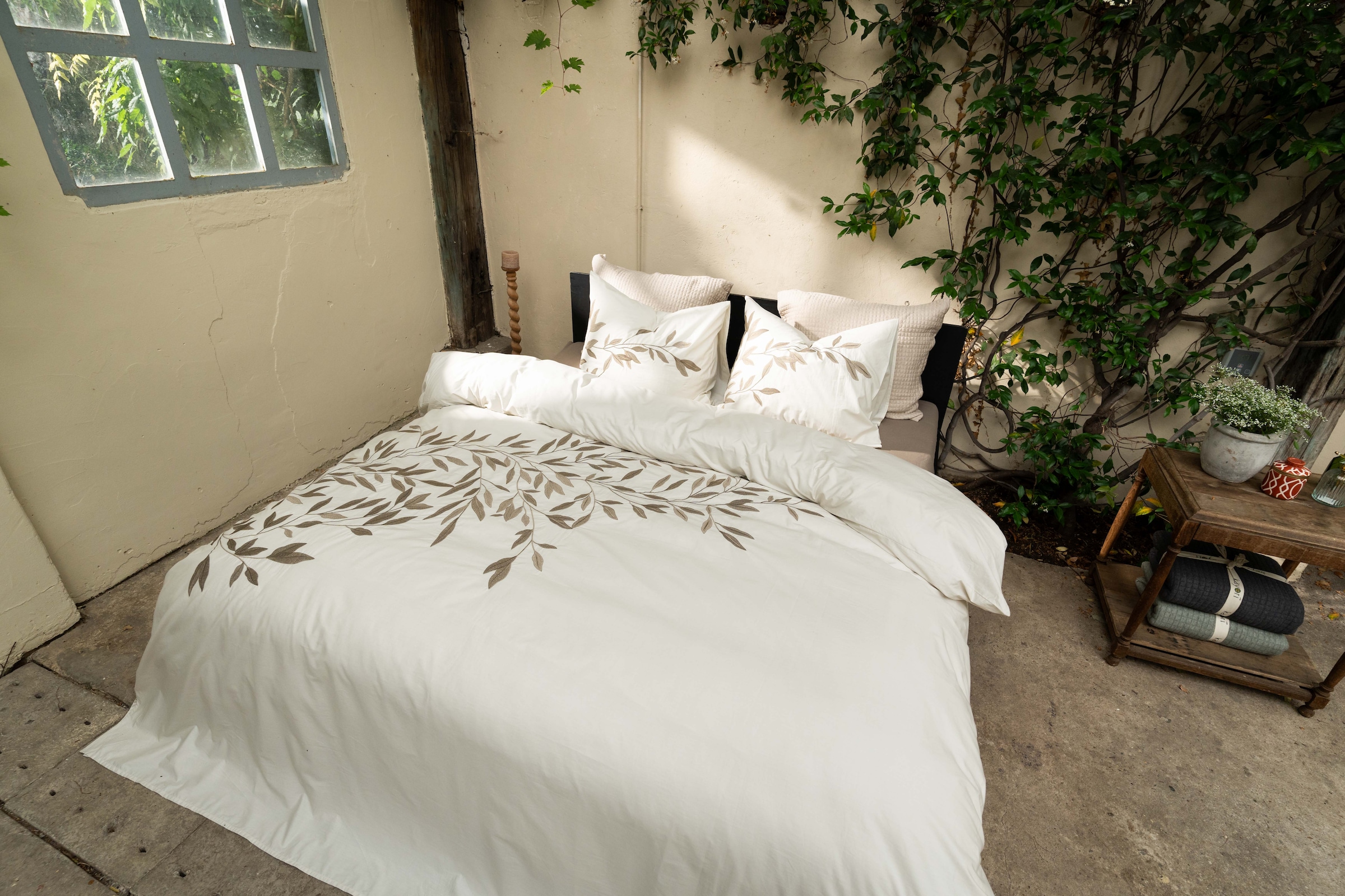 kayori Wendebettwäsche "Habo" 2 Stk. Mit stilvoller Stickerei günstig online kaufen