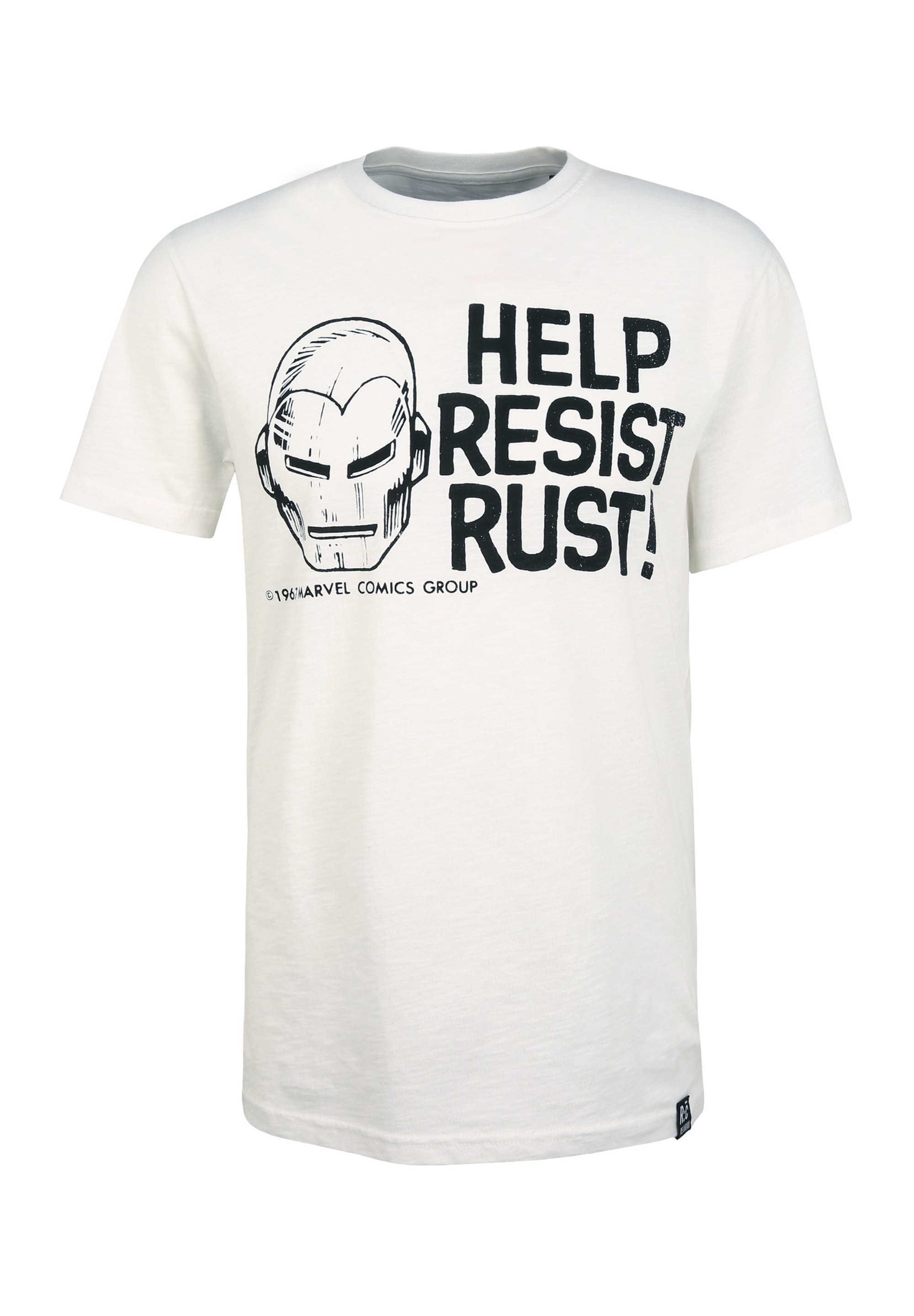Recovered T-Shirt »Marvel Help Resist Rust Ecru«, (1 tlg.), mit angesagtem Iron Man-Print