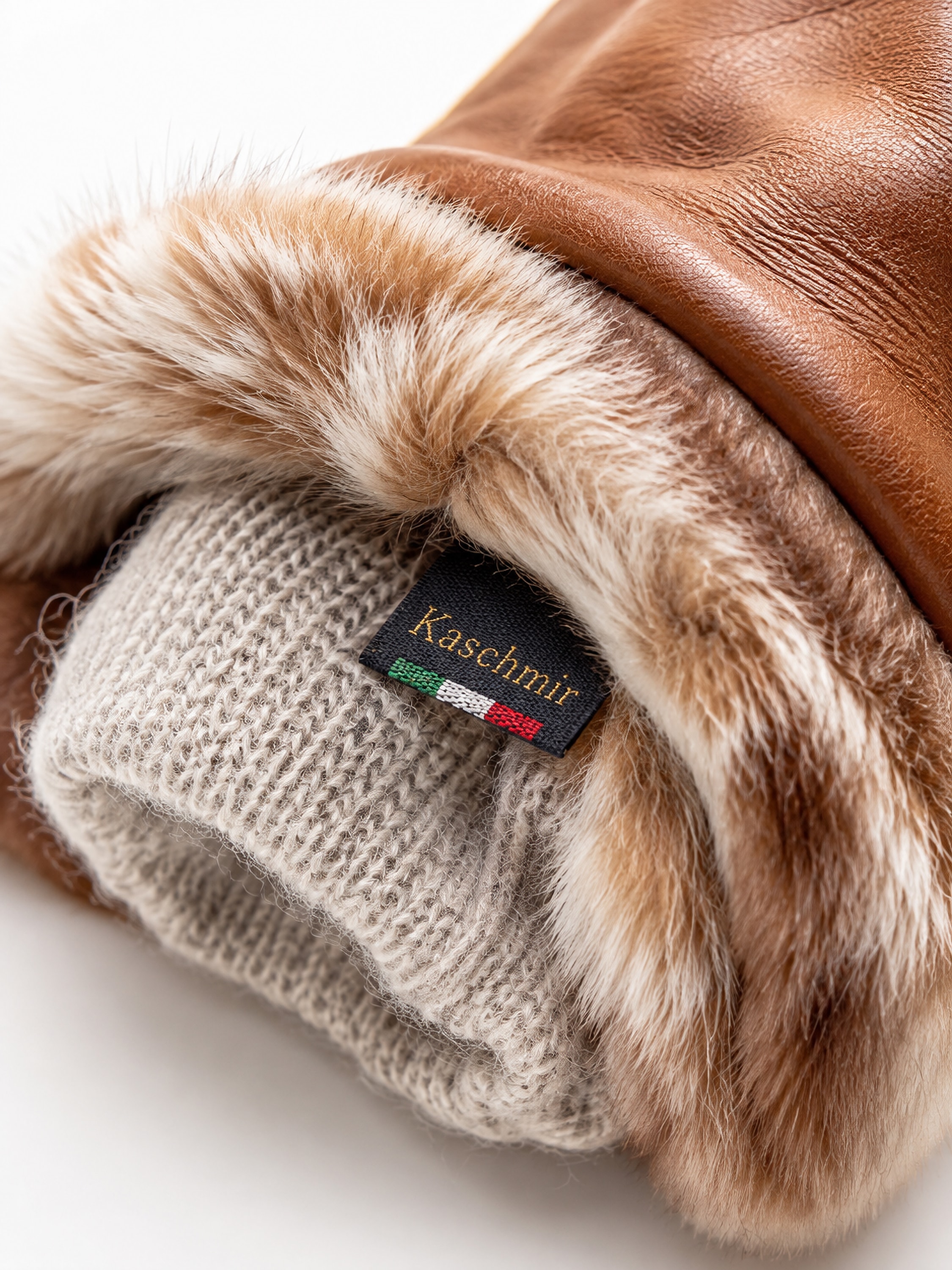 COLLEZIONE ALESSANDRO Lederhandschuhe »Kaschmir«