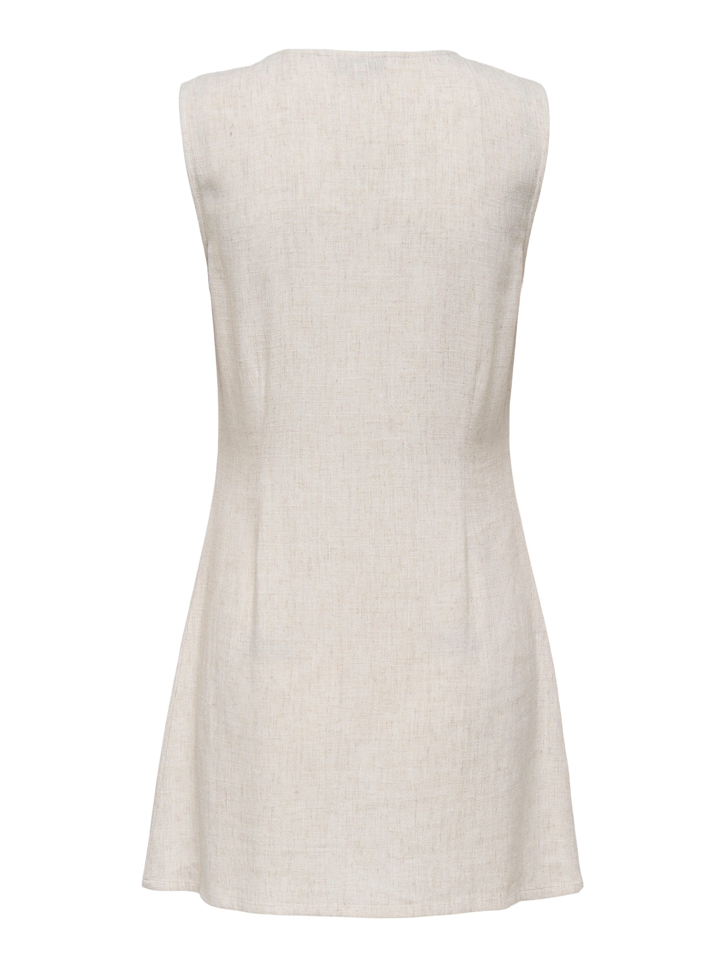 ONLY Minikleid »ONLSIESTA LIN BL SL SHORT DRESS PNT NOOS« Viskosemischung, regular fit, V-Ausschnitt, mit Leinen
