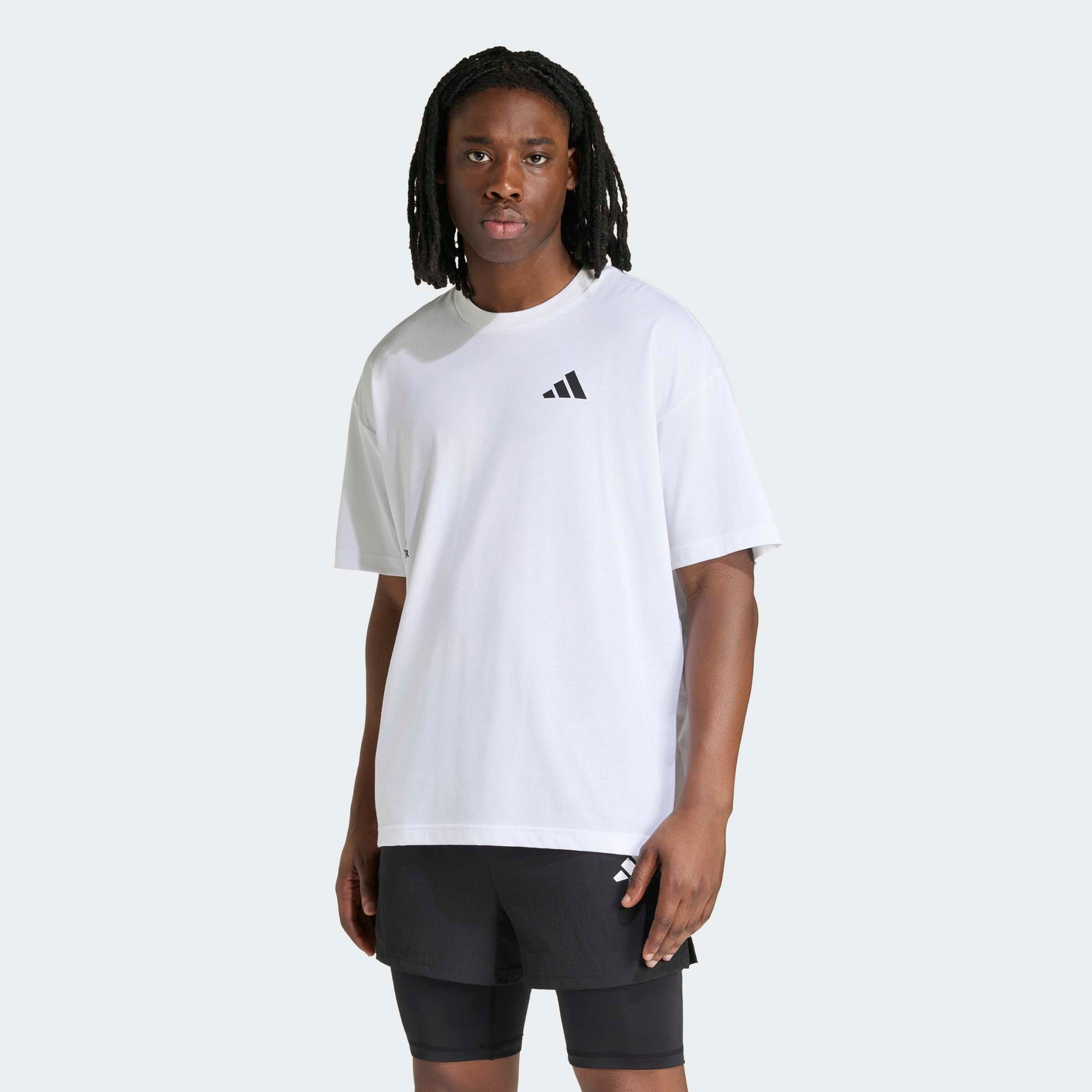 adidas Performance T-Shirt "CLIMACOOL FUN TRAINING GRAFIK" für Erwachsene, mit climacool, aus Polyester und Baumwolle