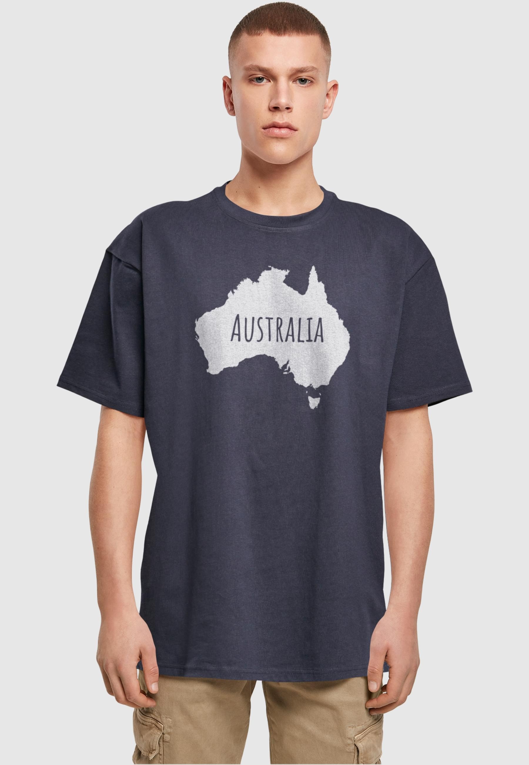 Merchcode T-Shirt »Merchcode Herren Australia X Heavy Oversize Tee-BY102«, (1 tlg.)