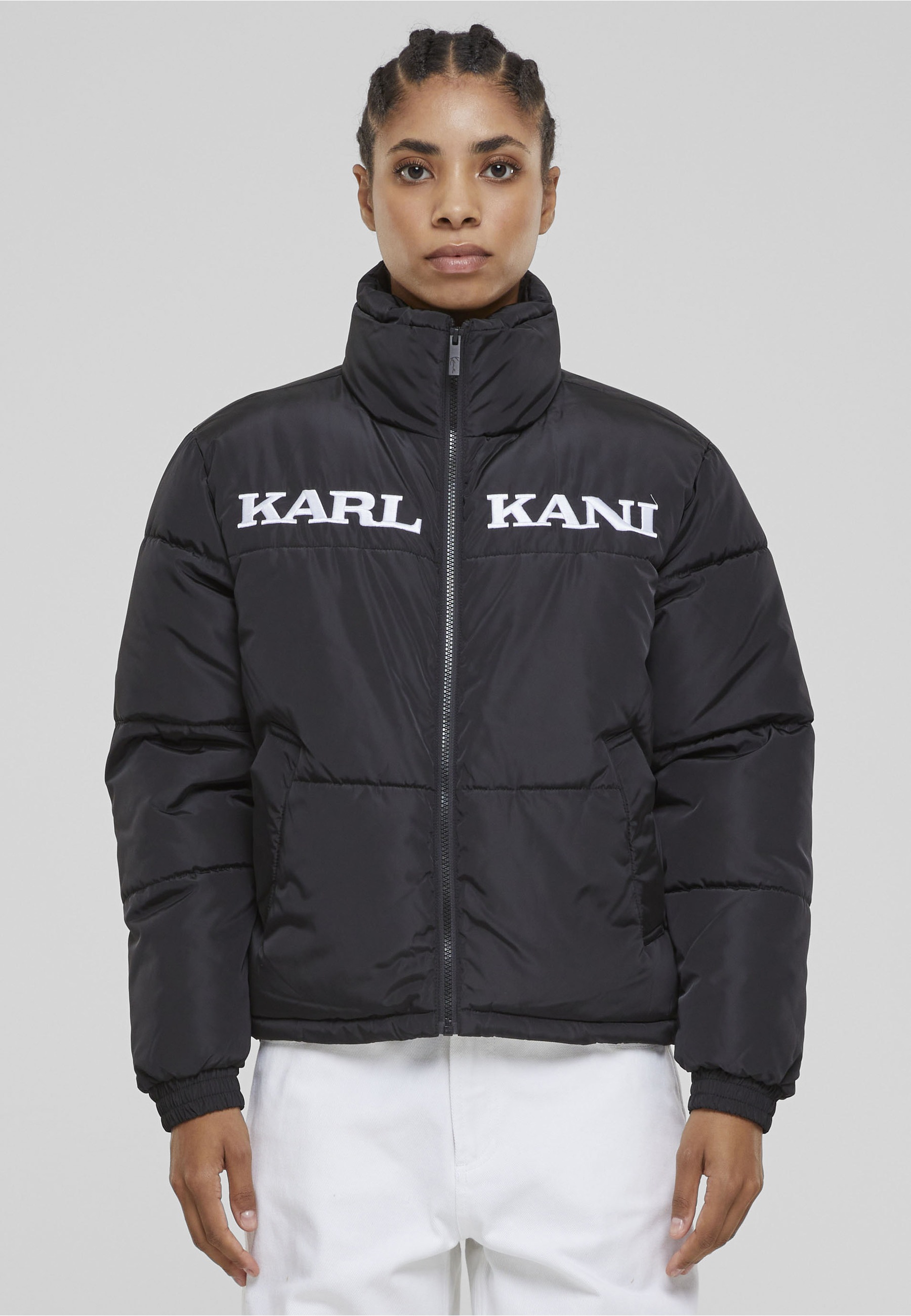 Karl Kani Winterjacke »Karl Kani Damen KW-JK012-001-01 KK Retro Essential Puffer Jacket« 1 Stk. tlg. ohne Kapuze