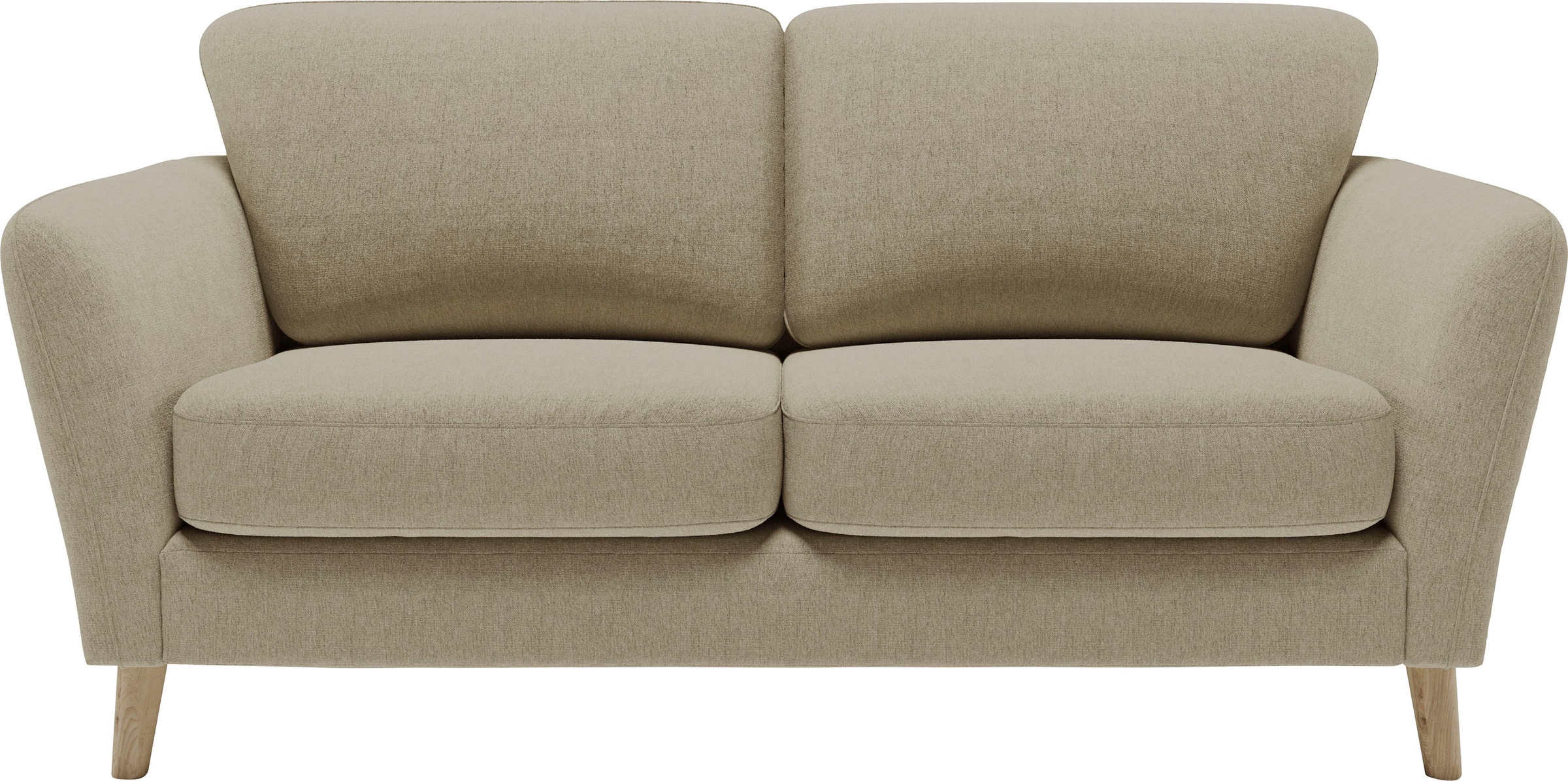 Home affaire 2-Sitzer »MARSEILLE Sofa 170 cm«, mit Massivholzbeinen aus Eiche, verschiedene Bezüge und Farbvarianten