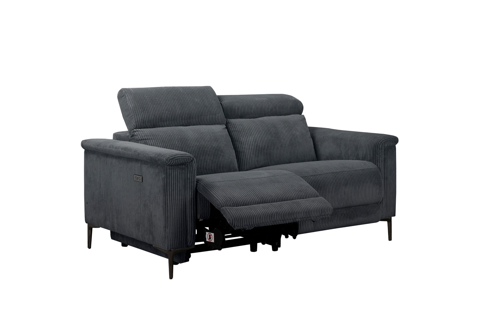 Places of Style 2-Sitzer »Lund in Cord, mit manueller o. elektrischer«, Relaxfunktion, USB-A, Kopfteilverstellung, Breite 160 cm