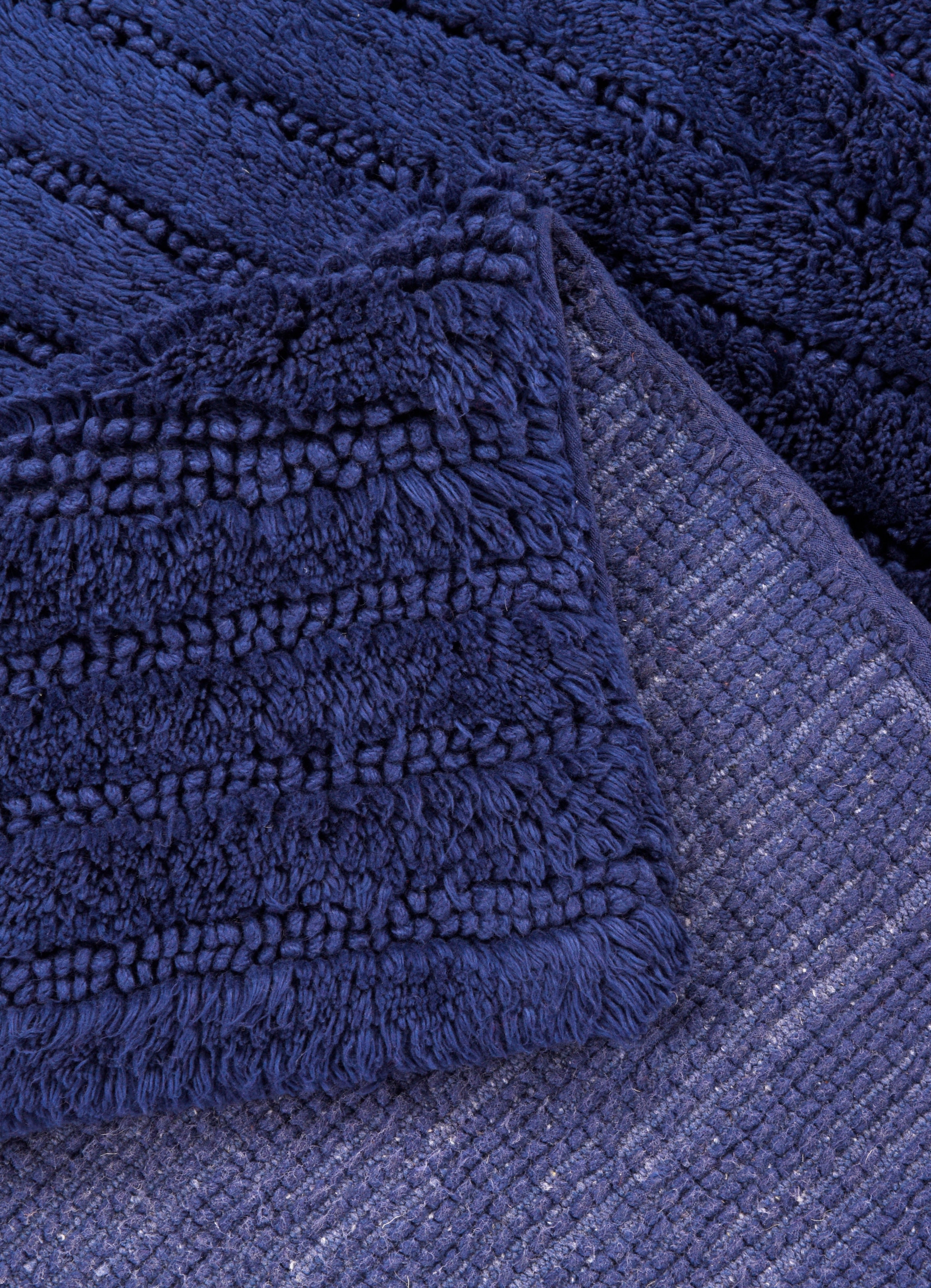 TOM TAILOR HOME Badematte »Cotton Stripes«, rutschhemmend beschichtet, fußbodenheizungsgeeignet-strapazierfähig, Uni Farben, gestreift, reine Baumwolle, Hoch-Tief Effekt