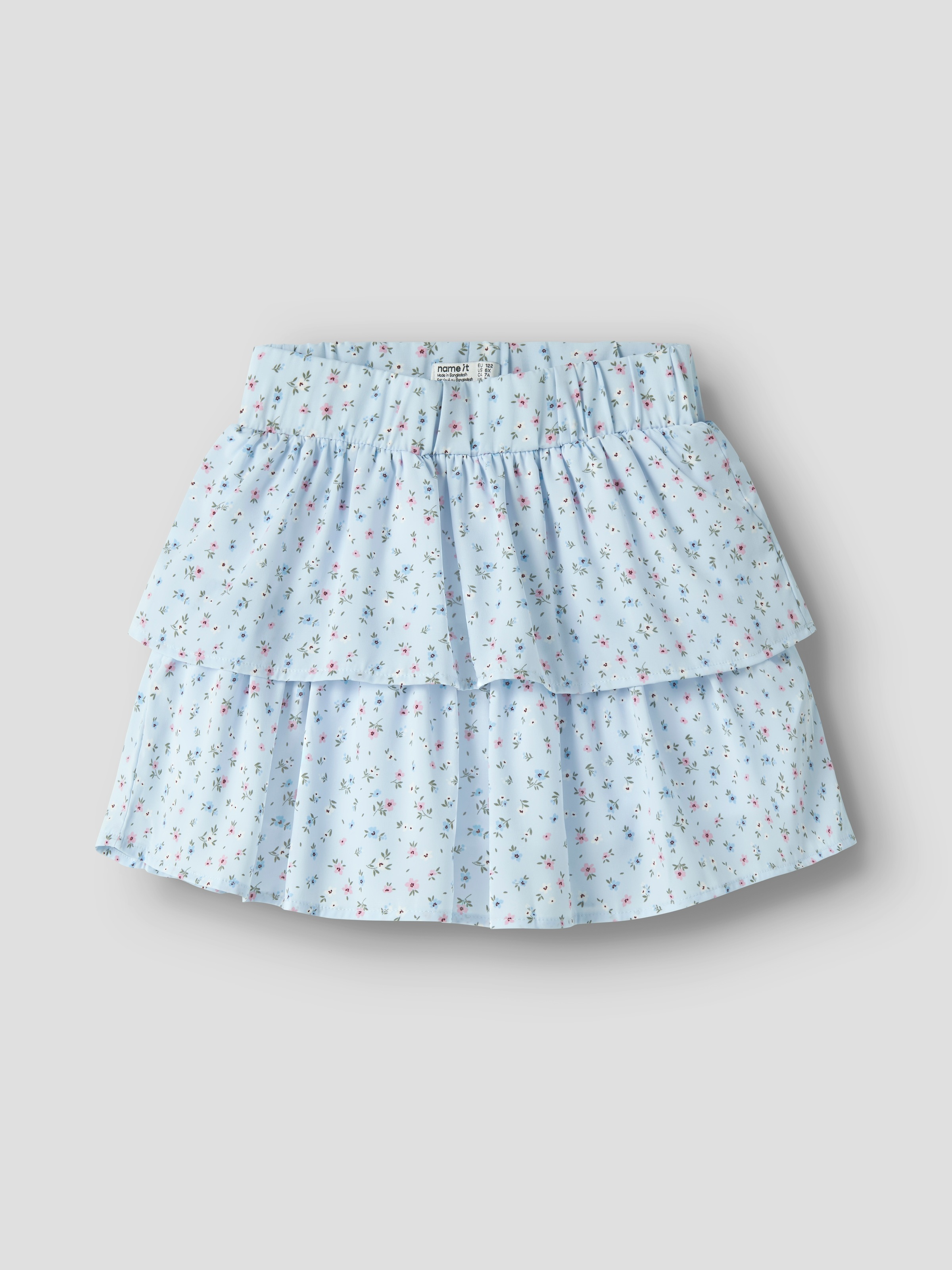 Name It Volantrock »NKFVINAYA SKIRT FFF NOOS« Kunstfaser, Stretch, Allover Druck