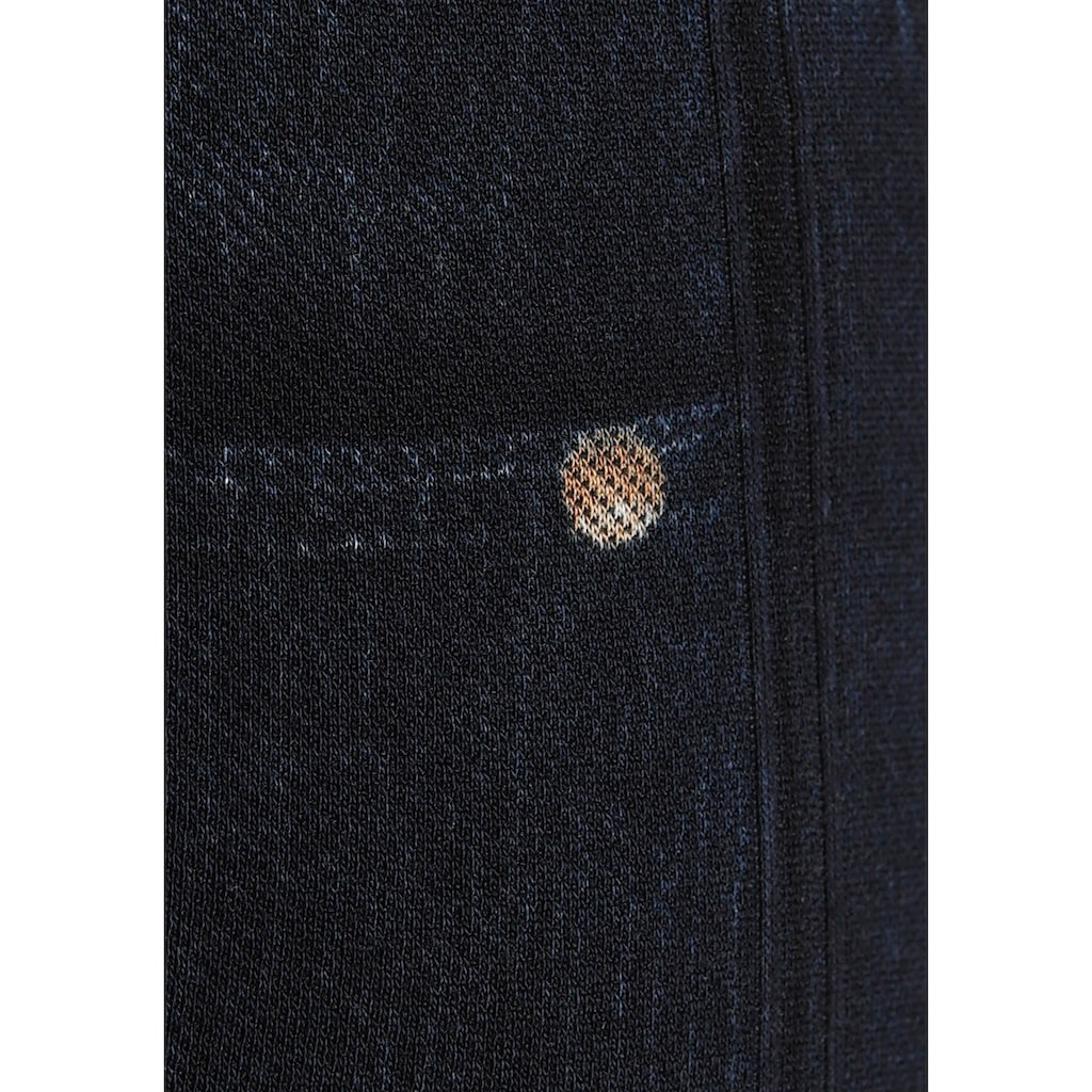 Buffalo Jeansleggings, in Denim-Look mit bunten Umschlagbündchen