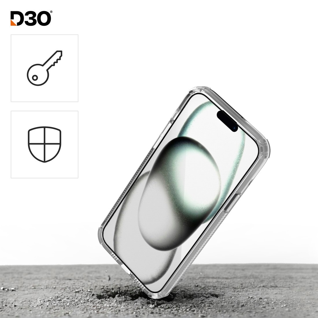 Hama Displayschutzglas »Displayschutzglas für iPhone 15 (Panzerglas, D3O, Montagehilfe)«, für iPhone 15