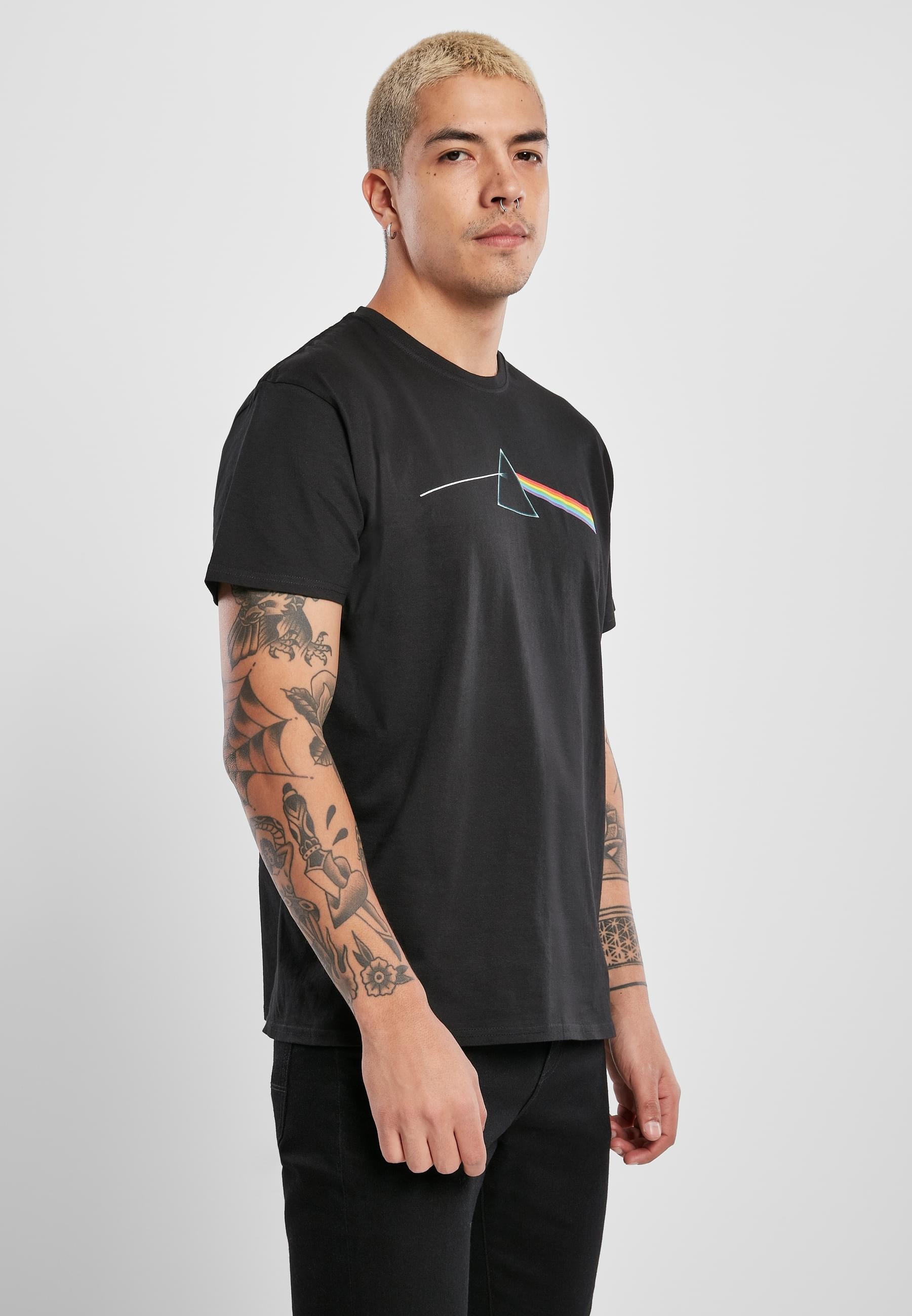 MisterTee T-Shirt »MisterTee Herren Pink Floyd Dark Side of the Moon Tee«, (1 tlg.)