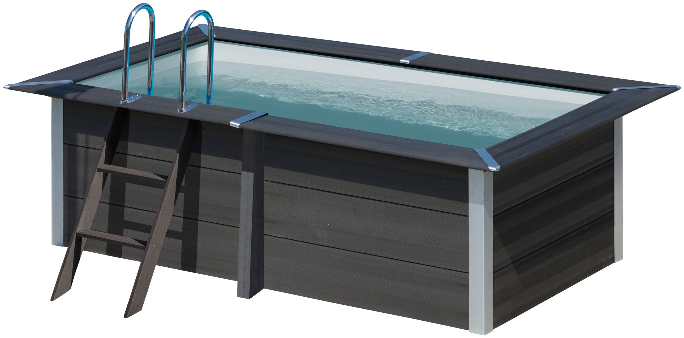Gre Rechteckpool »Avantgarde inkl. Zubehör«, (Komplett-Set, 6 tlg.), Höhe: 96 cm, in versch. Größen erhältlich