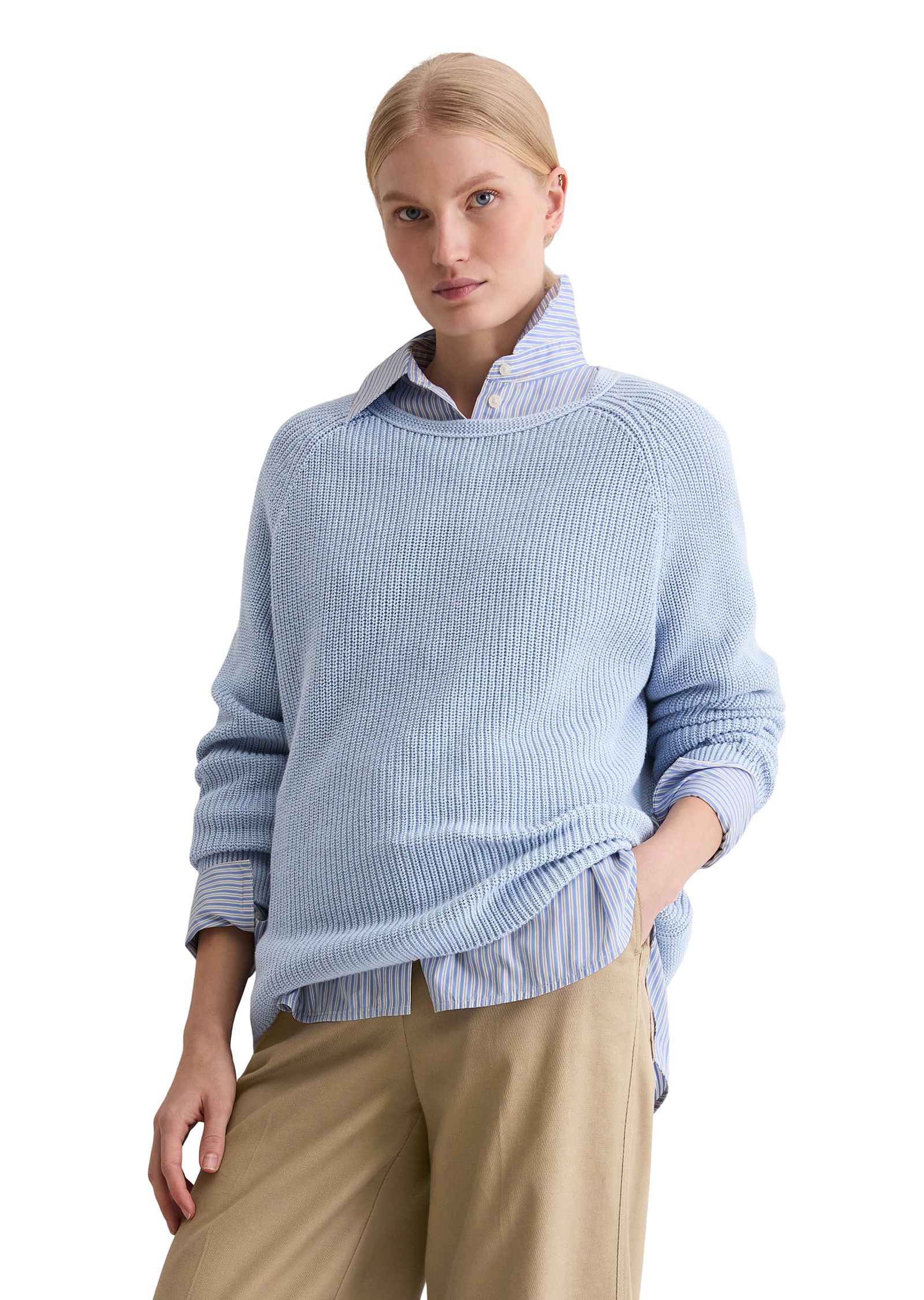 Marc OPolo Strickpullover "aus Heavy-Weight-Organic-Cotton" günstig online kaufen