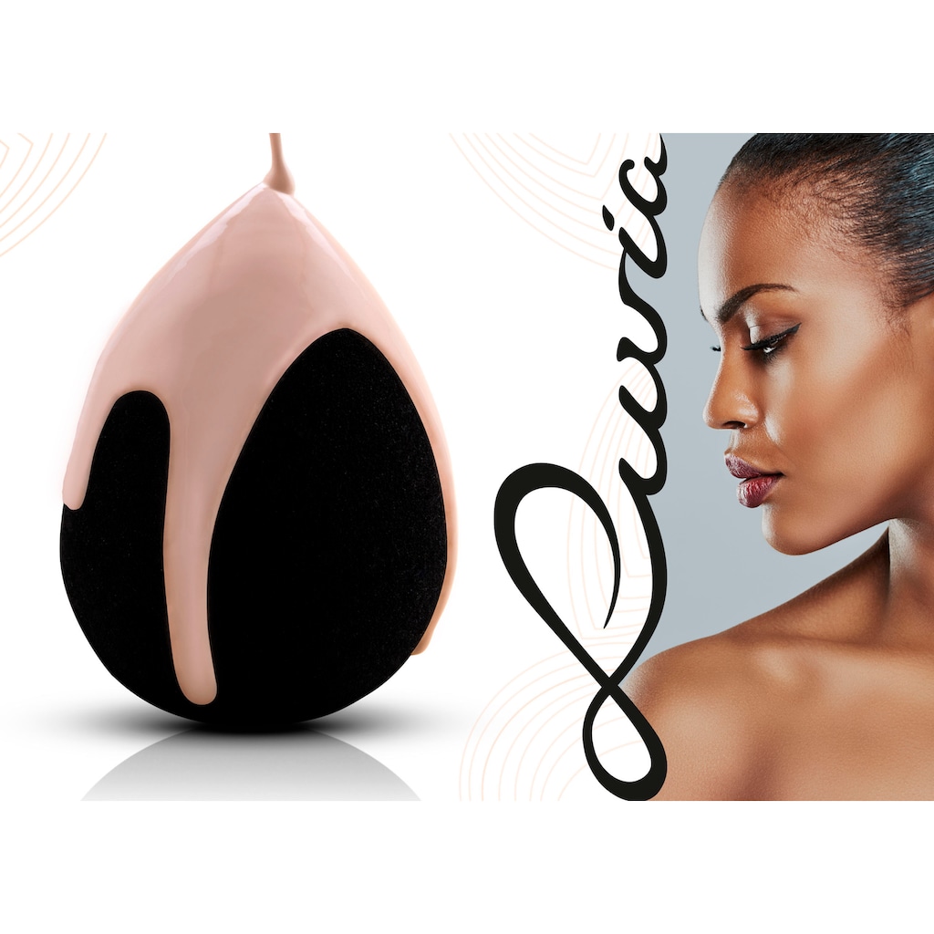 Luvia Cosmetics Make-up Schwamm »Make-up Blending Sponge Set-Black«, (2 tlg.)