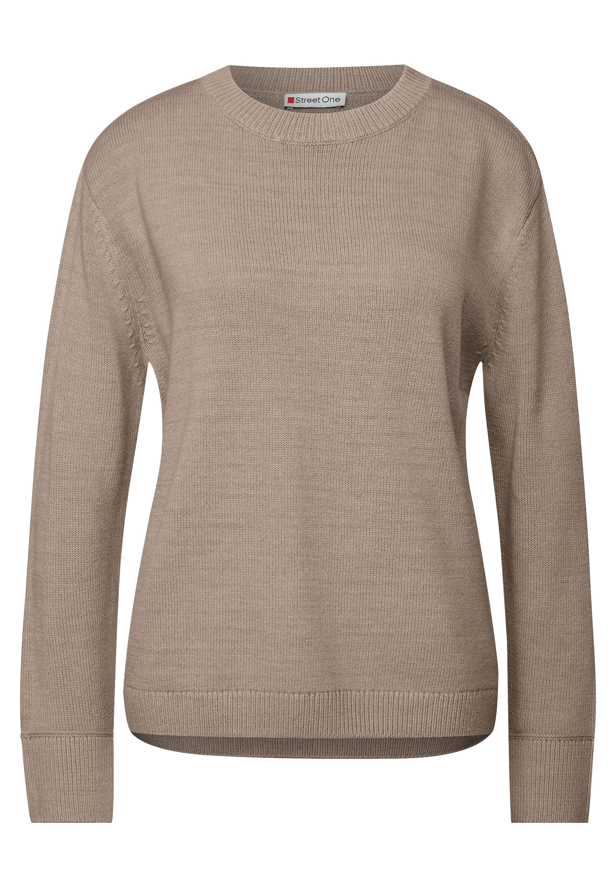 STREET ONE Strickpullover, mit Rundhalsausschnitt