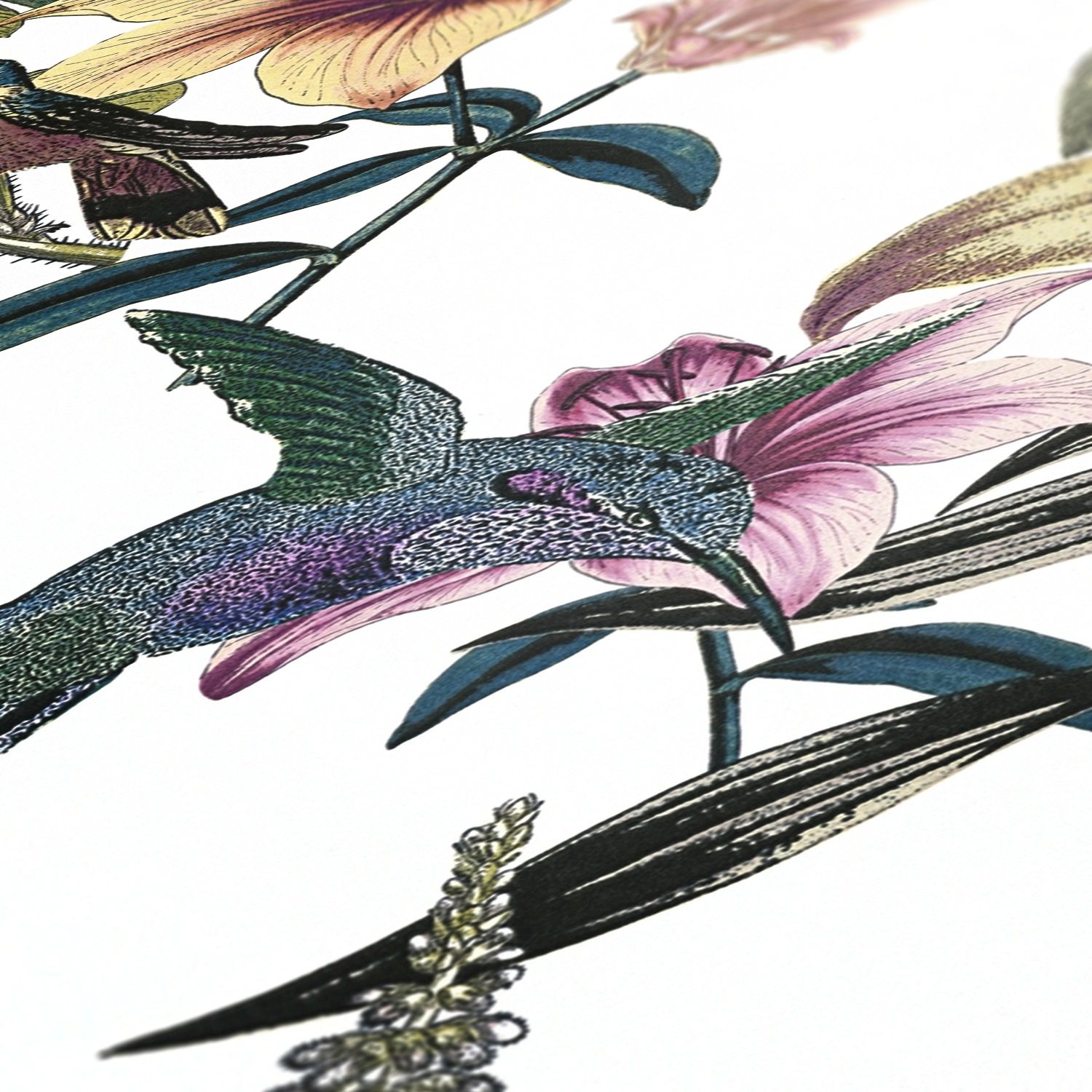 Architects Paper Vliestapete »Jungle Chic«, floral-botanisch-tropisch, Vogeltapete Tapete Blumen Tapeten Wohnzimmer Schlafzimmer Küche Design