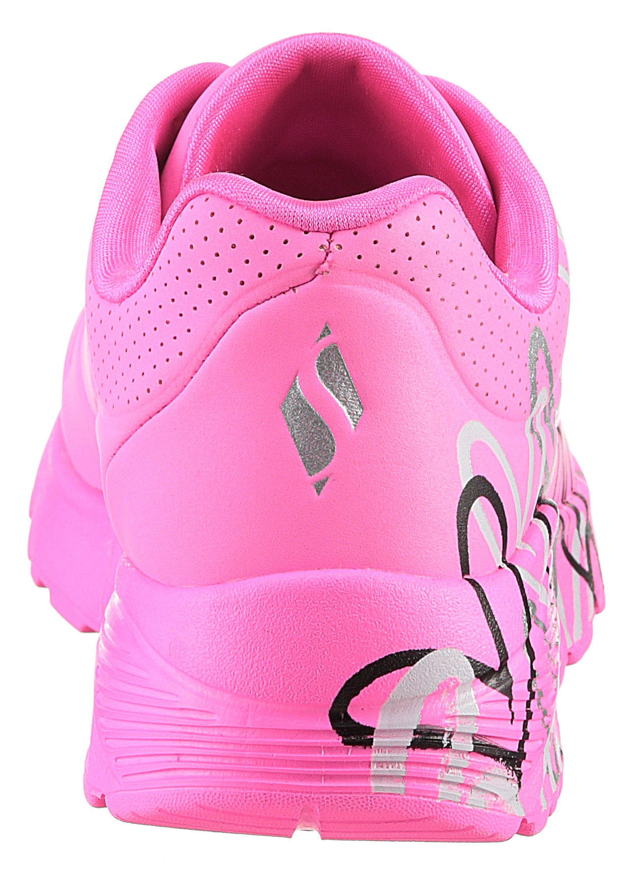 Skechers Sneaker »UNO LITE-METALLIC LOVE«, Keil,-Schnürschuh, Skech-Air Funktion, Größenschablone zum Download