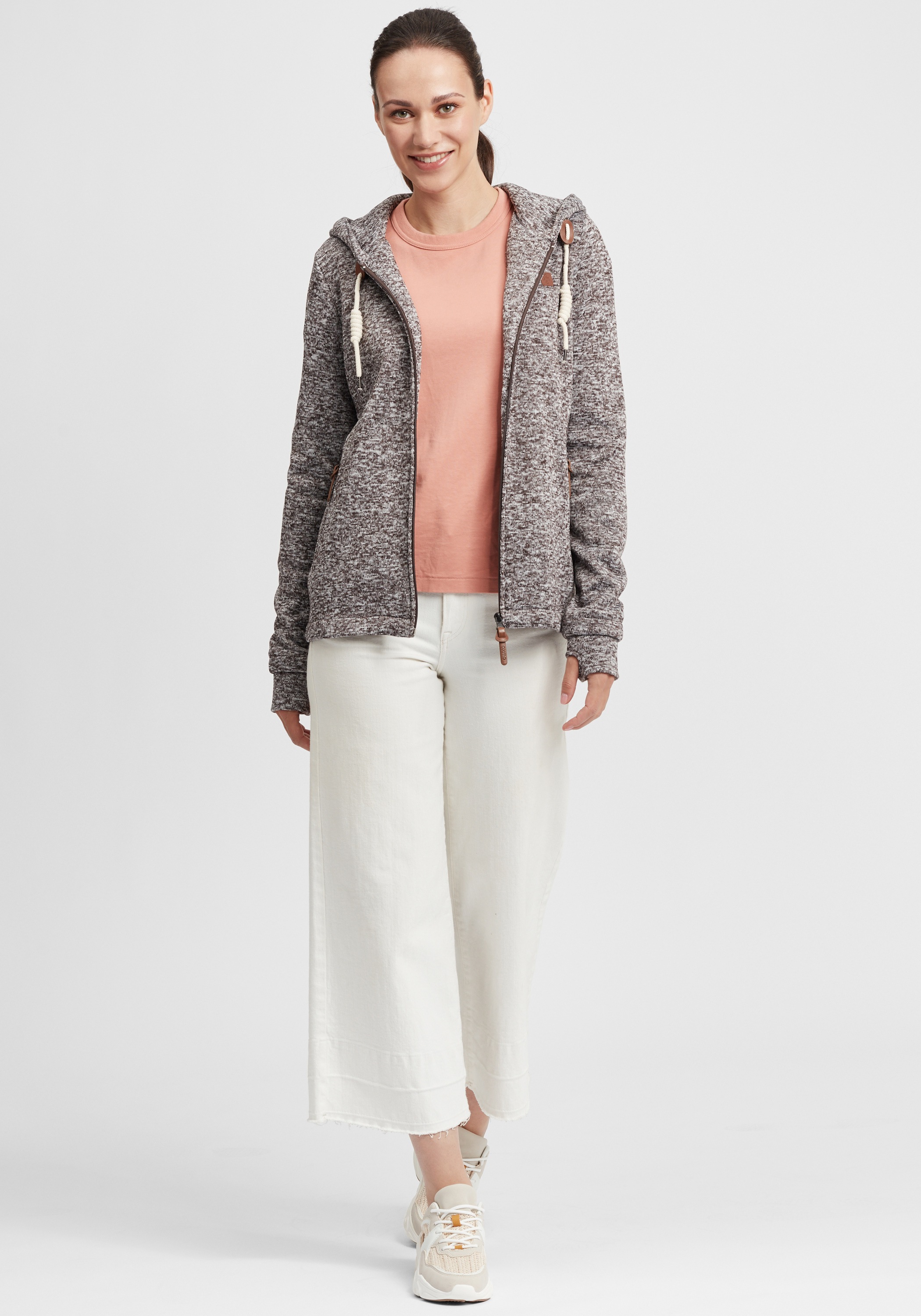 OXMO Strickfleecejacke "Strickfleecejacke OXThory" günstig online kaufen