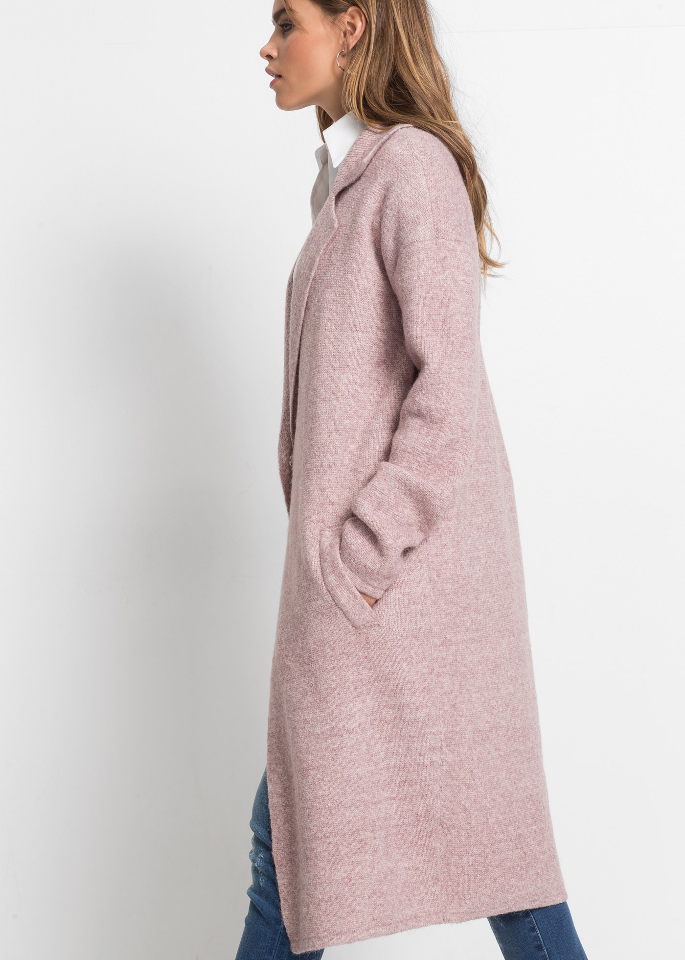 bonprix Strickmantel »Langer Strickmantel im Loose Fit« Langer Strickmantel