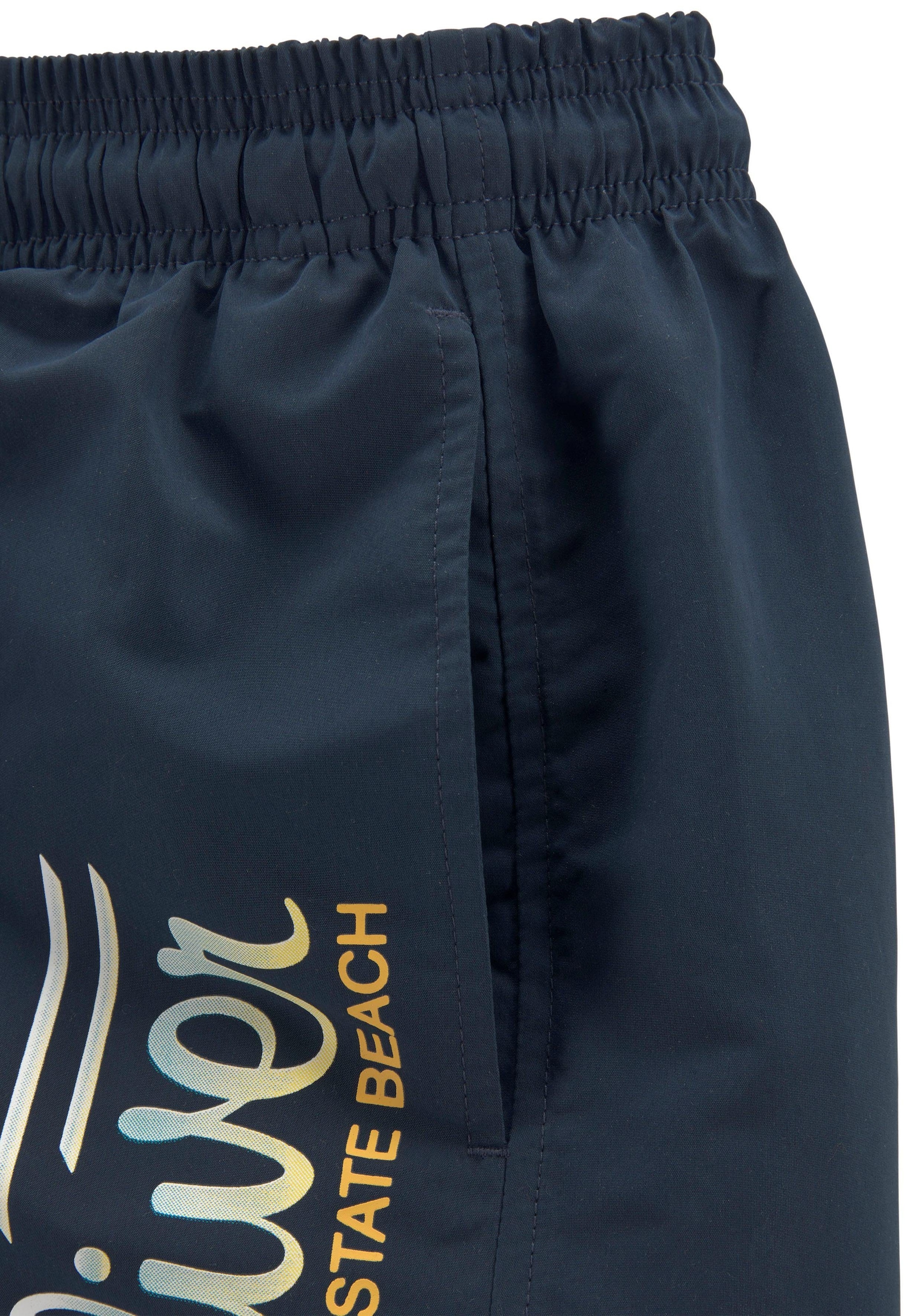 s.Oliver und BAUR mit Logodruck Details Badeshorts, kontrastfarbenen kaufen |