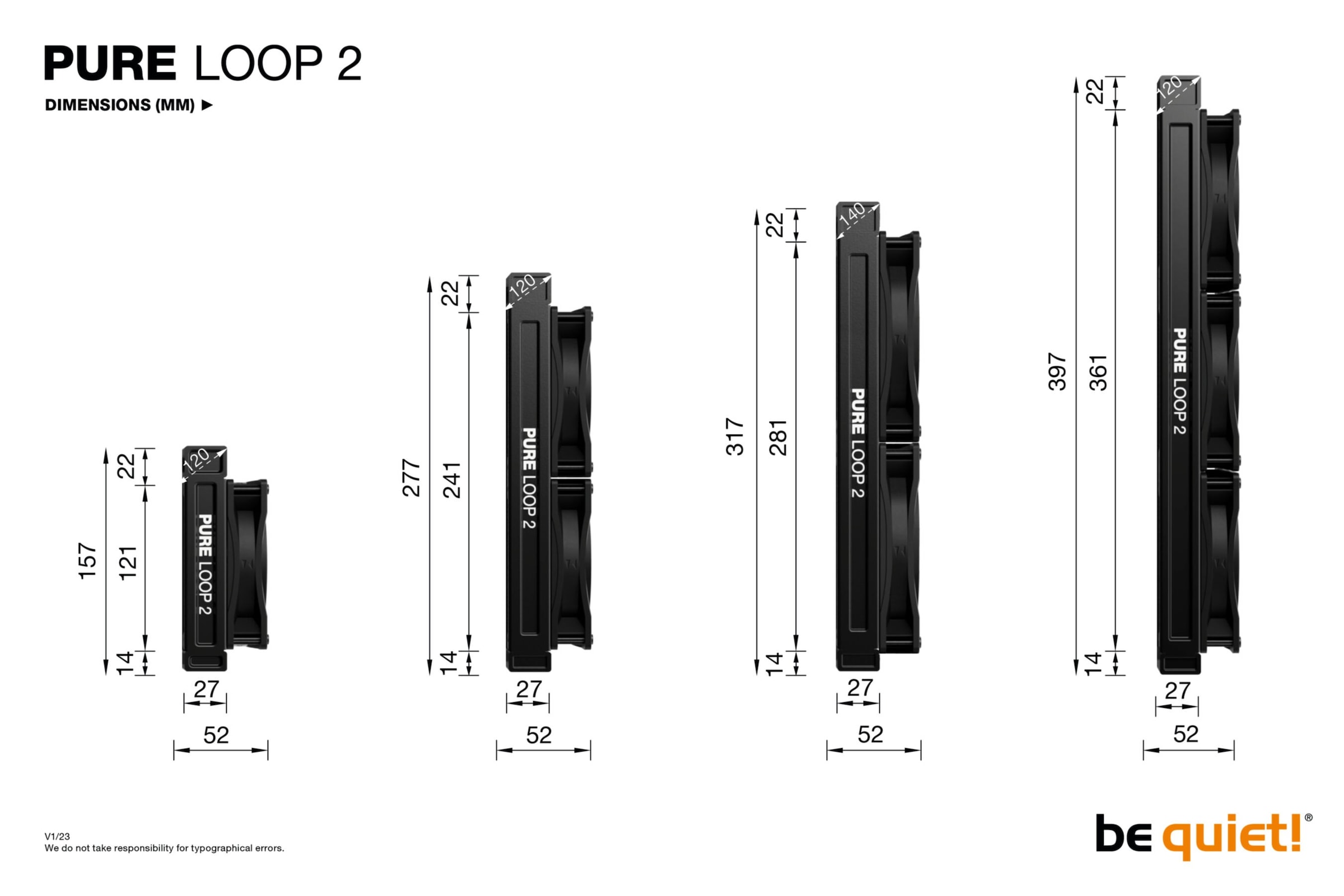 be quiet! CPU Kühler »Pure Loop 2 360 mm«