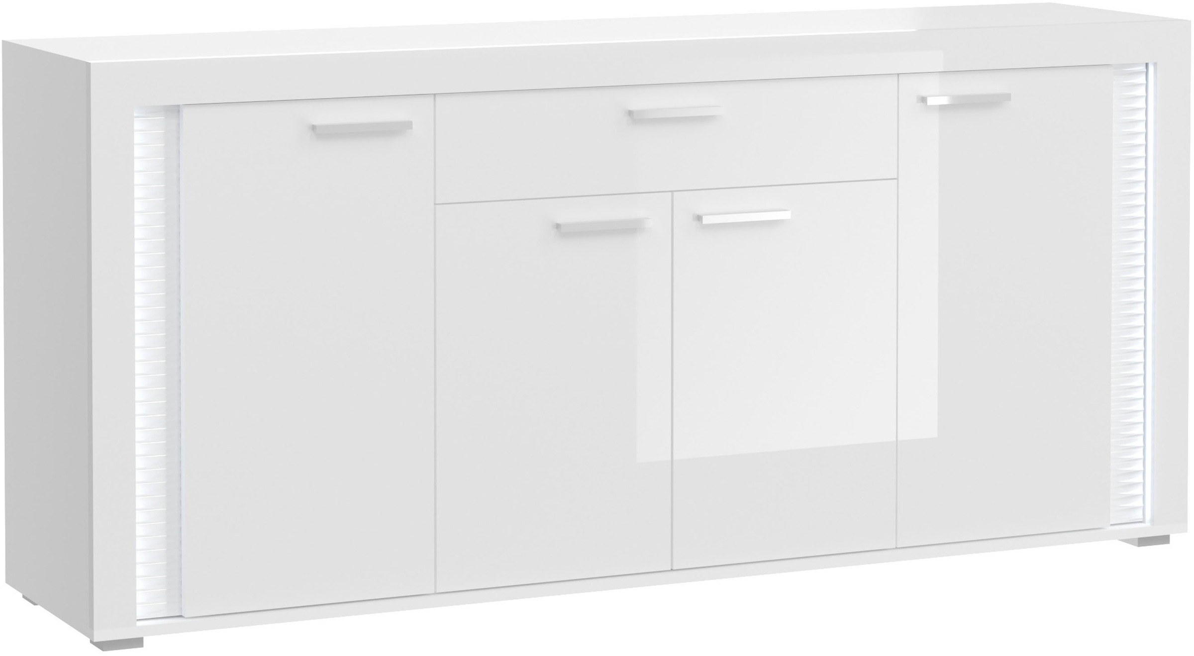 Home affaire Sideboard "Viborg, Breite 182cm, inkl. vertikaler Frontbeleuch günstig online kaufen
