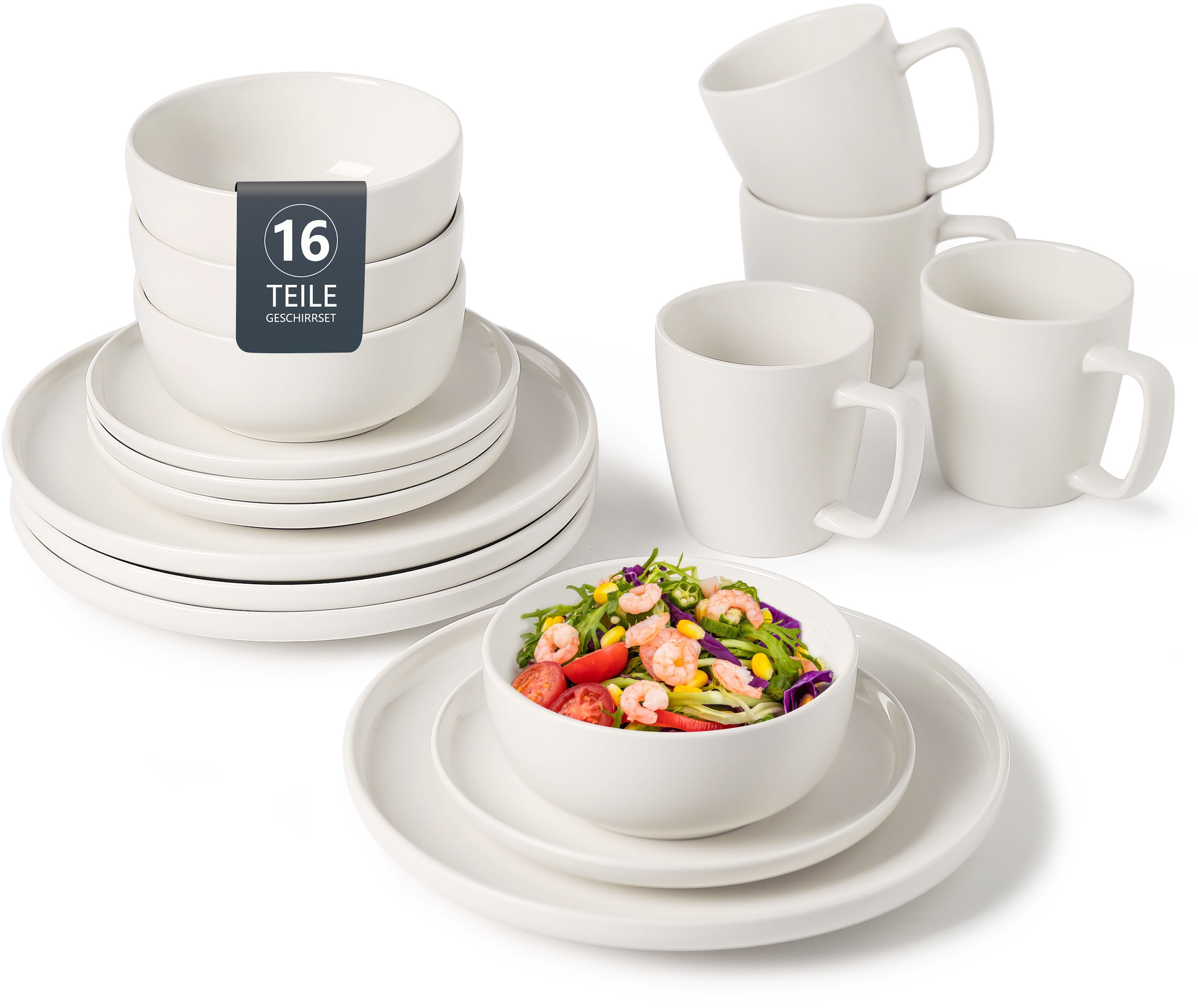 OTTO home Geschirr-Set "Tommik, außen matt, innen glänzend" spülmaschinenfe günstig online kaufen