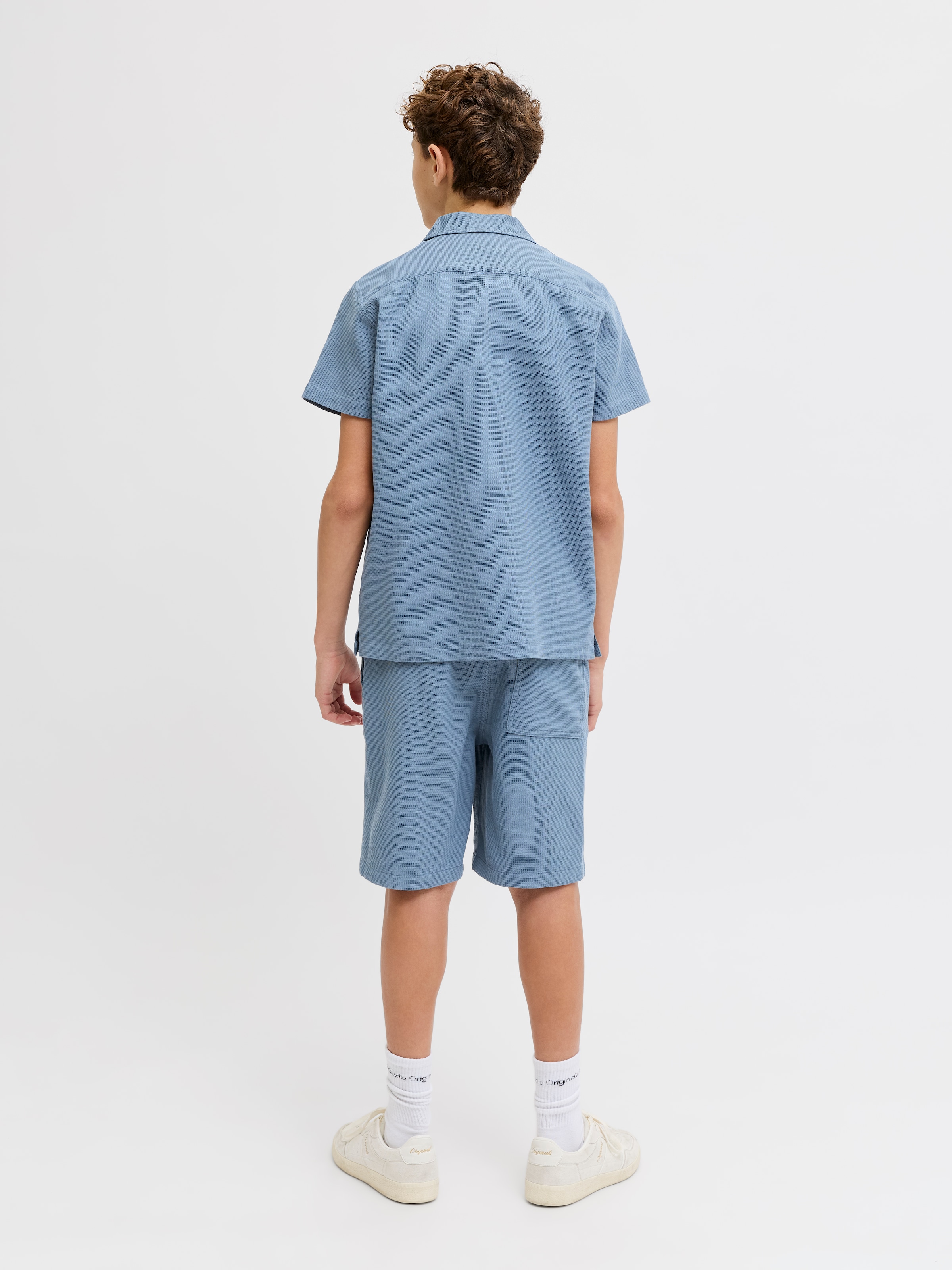 Jack & Jones Junior Shorts »JPSTJAIDEN WAFFLE RESORT SHORTS JNR«  Baumwolle, locker geschnitten
