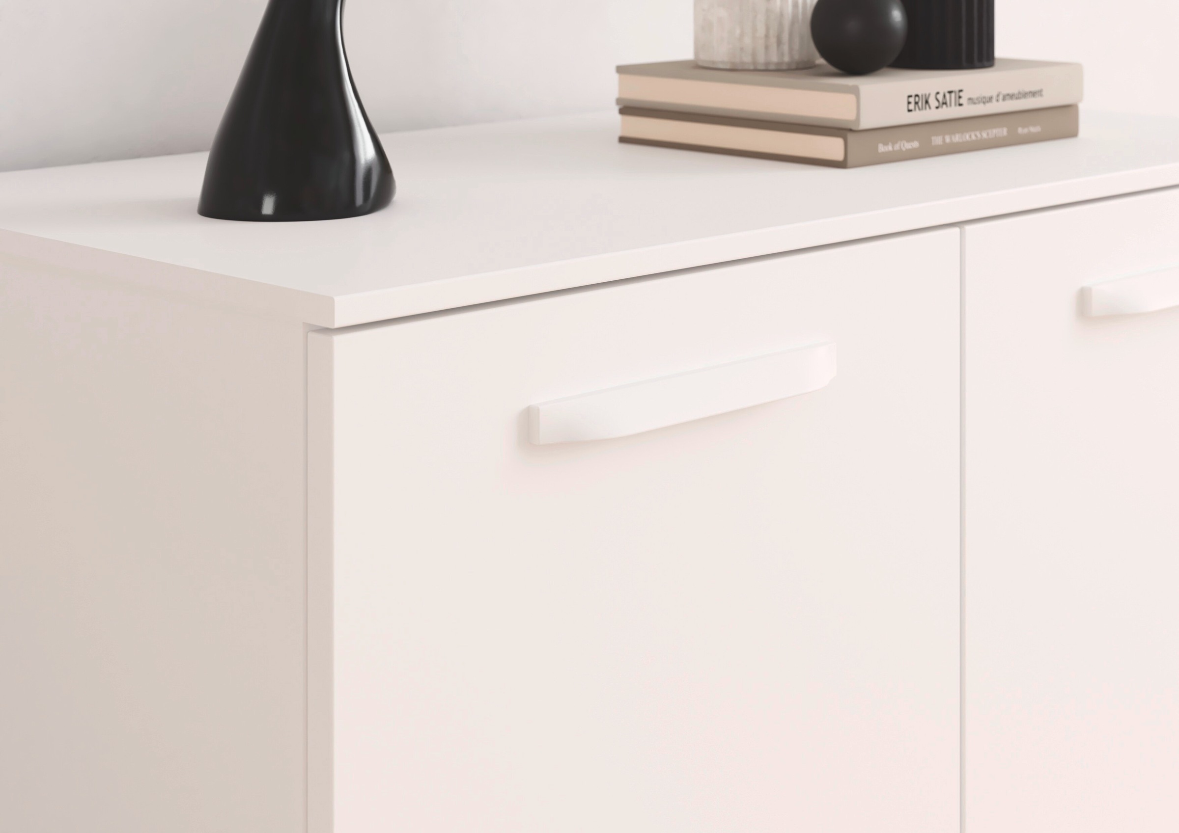 OTTO home Sideboard »Kommode Sideboard Türenkommode Schlafzimmerkommode OTELI« Breite 80 cm SOFT-CLOSE-FUNKTION, elegante Dekor- oder Hochglanzfront,  mit 2 Türen, Einlegeboden variabel einsetzbar MADE IN GERMANY