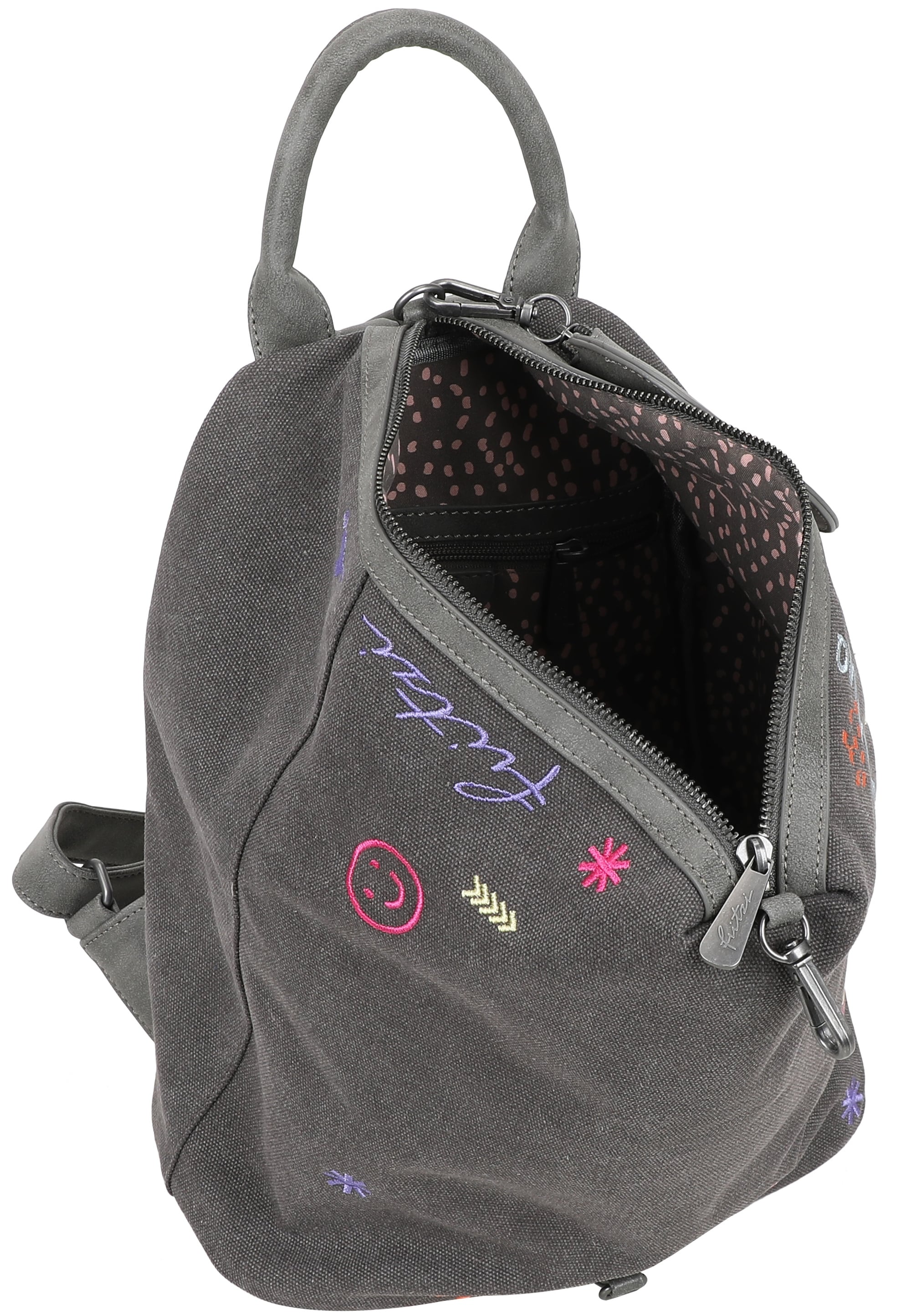 Fritzi aus Preußen Sportrucksack »Marit Limited Embro Fun« mit Stickdetails und abnehmbarem Pocket-Anhänger