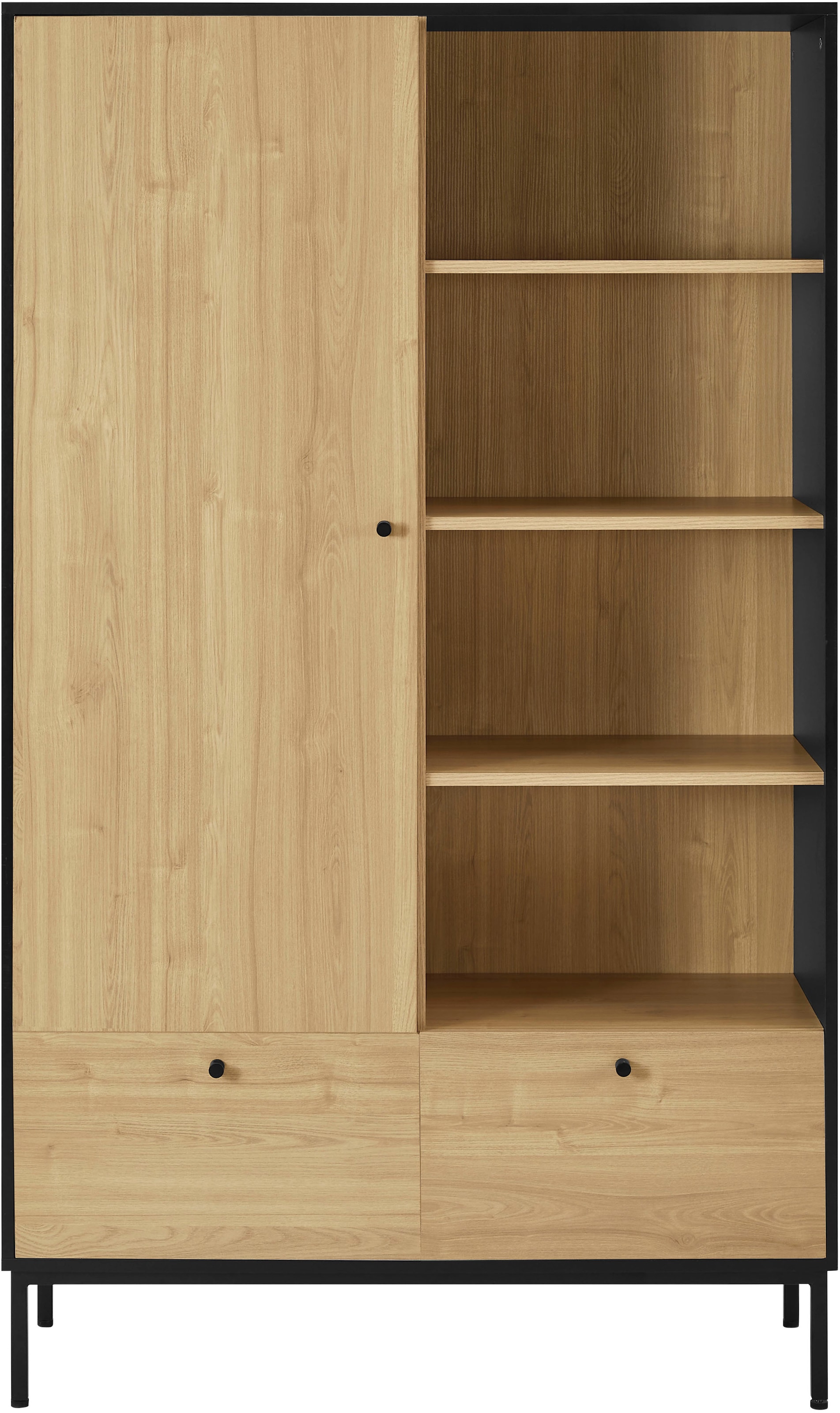 OTTO home Highboard »Tayler«, pflegeleichte Melaminoberfläche, Metallgestell, Breite 100 cm