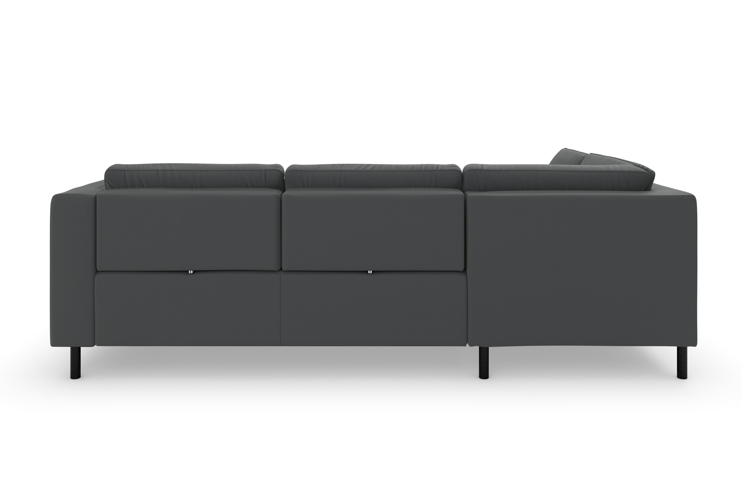 Ecksofa SIT & MORE "Olsen L-Form", grau (anthrazit), B:248cm H:88cm T:201cm, 100% Polyester, Sofas, Ecksofa, inklusive Sitztiefenverstellung, wahlweise mit Bettfunktion, 15cm hoch 9