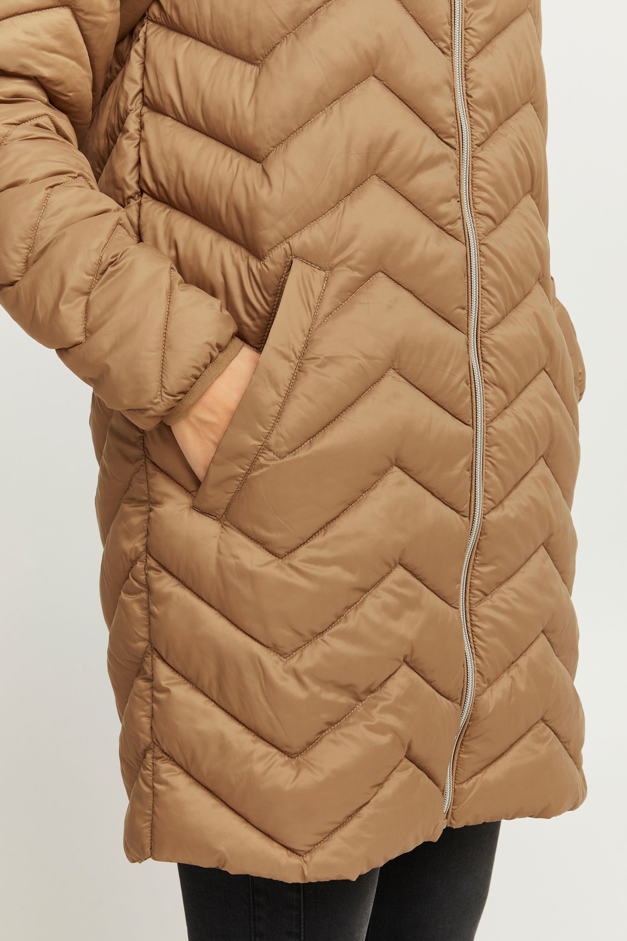 fransa Steppjacke »Steppmantel FRBapadding«, mit Kapuze