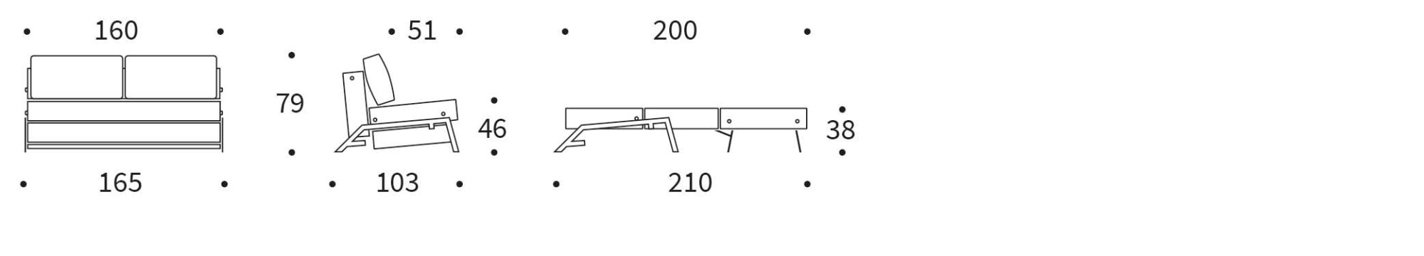 INNOVATION LIVING ™ Schlafsofa »Cubed Klappsofa, hochwertige Schlaffunktion, Design und extra Komfort« Frontauszug, sehr platzsparend, abgewinkelt Sitzen, waagerecht liegen