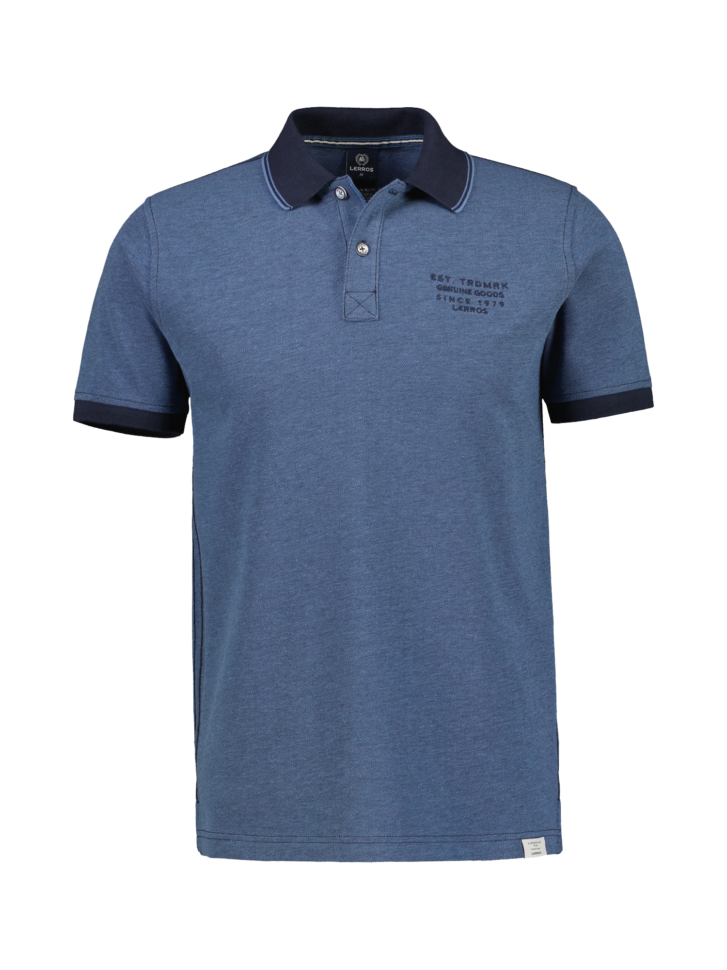 LERROS Poloshirt "LERROS Poloshirt in Melange Optik"