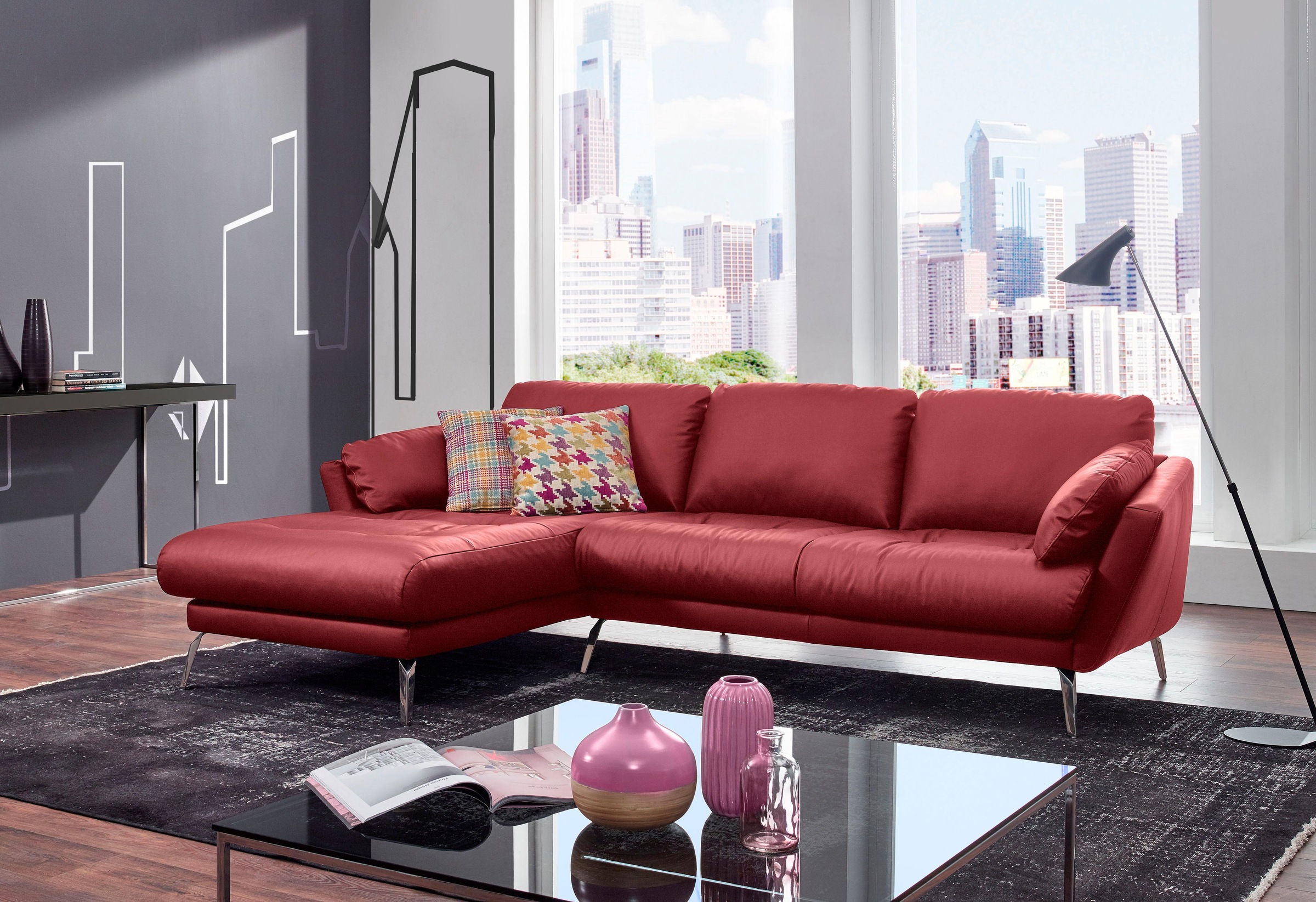 W.SCHILLIG Ecksofa "softy, Designsofa, zeitlos und elegant, hoher Sitzkomfo günstig online kaufen