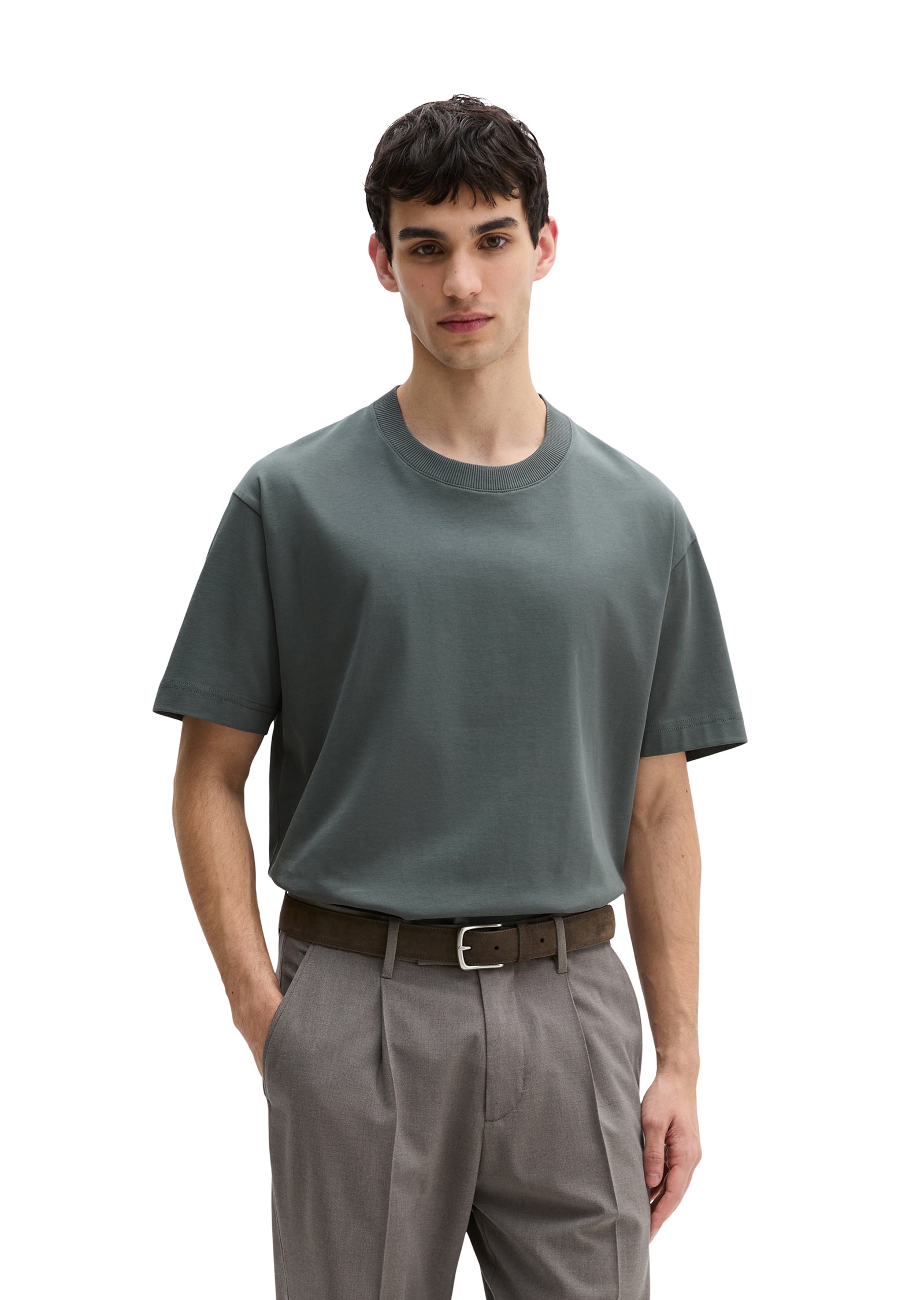Marc OPolo T-Shirt "aus schwerem Bio-Baumwoll-Jersey"