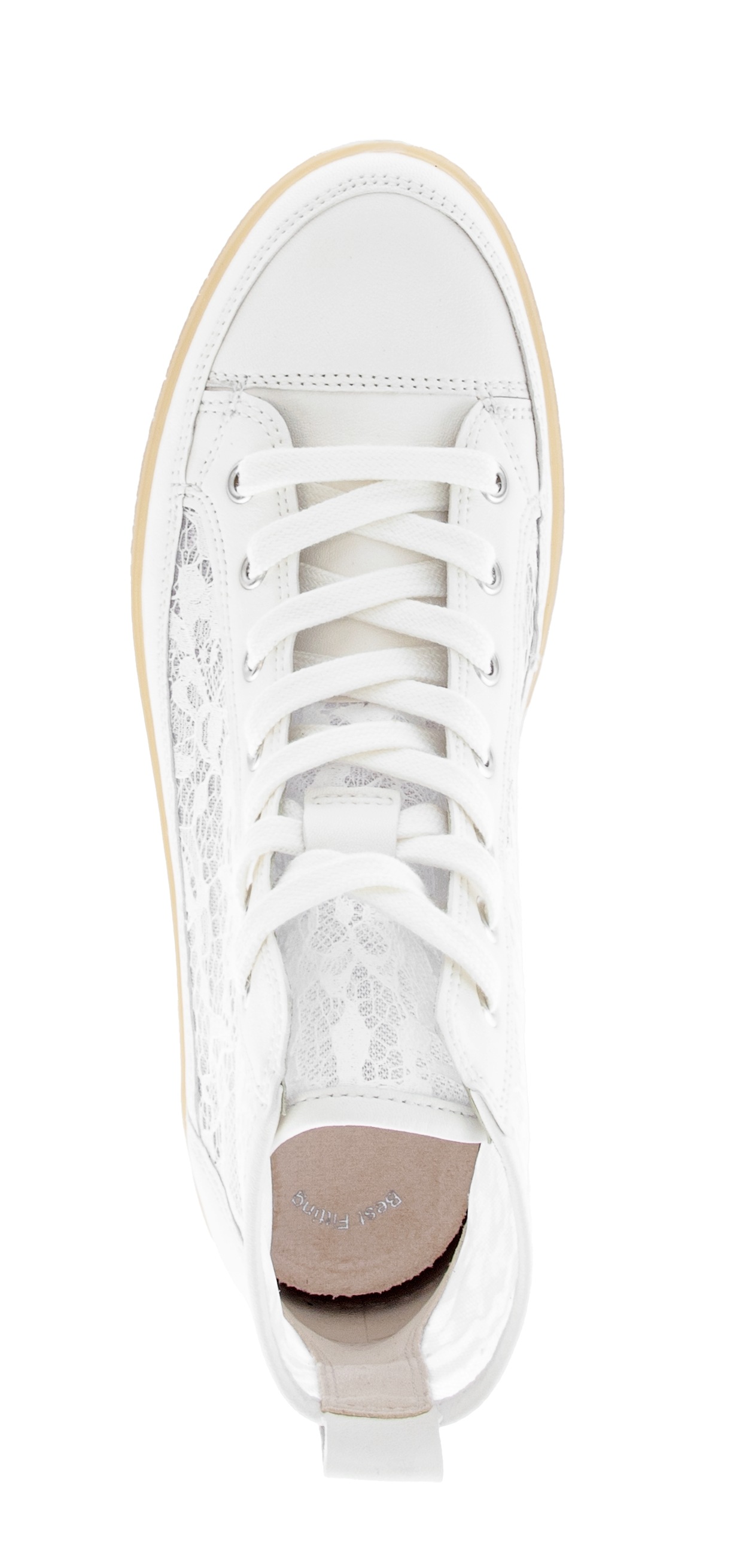 GABOR High-Top Platform Sneaker White 37 2