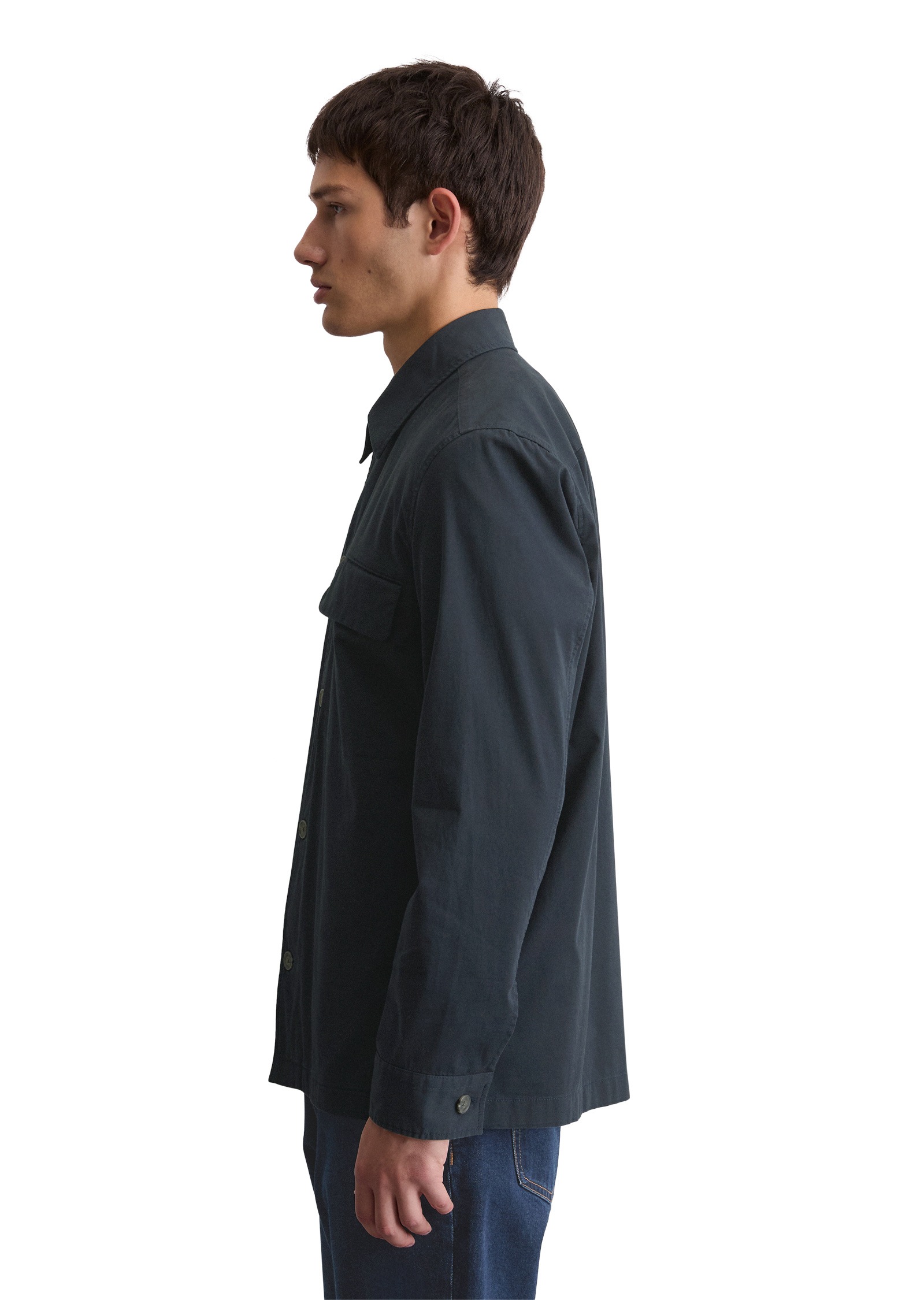 Marc OPolo Kurzjacke "aus leichtem Bio-Baumwoll-Twill", ohne Kapuze günstig online kaufen