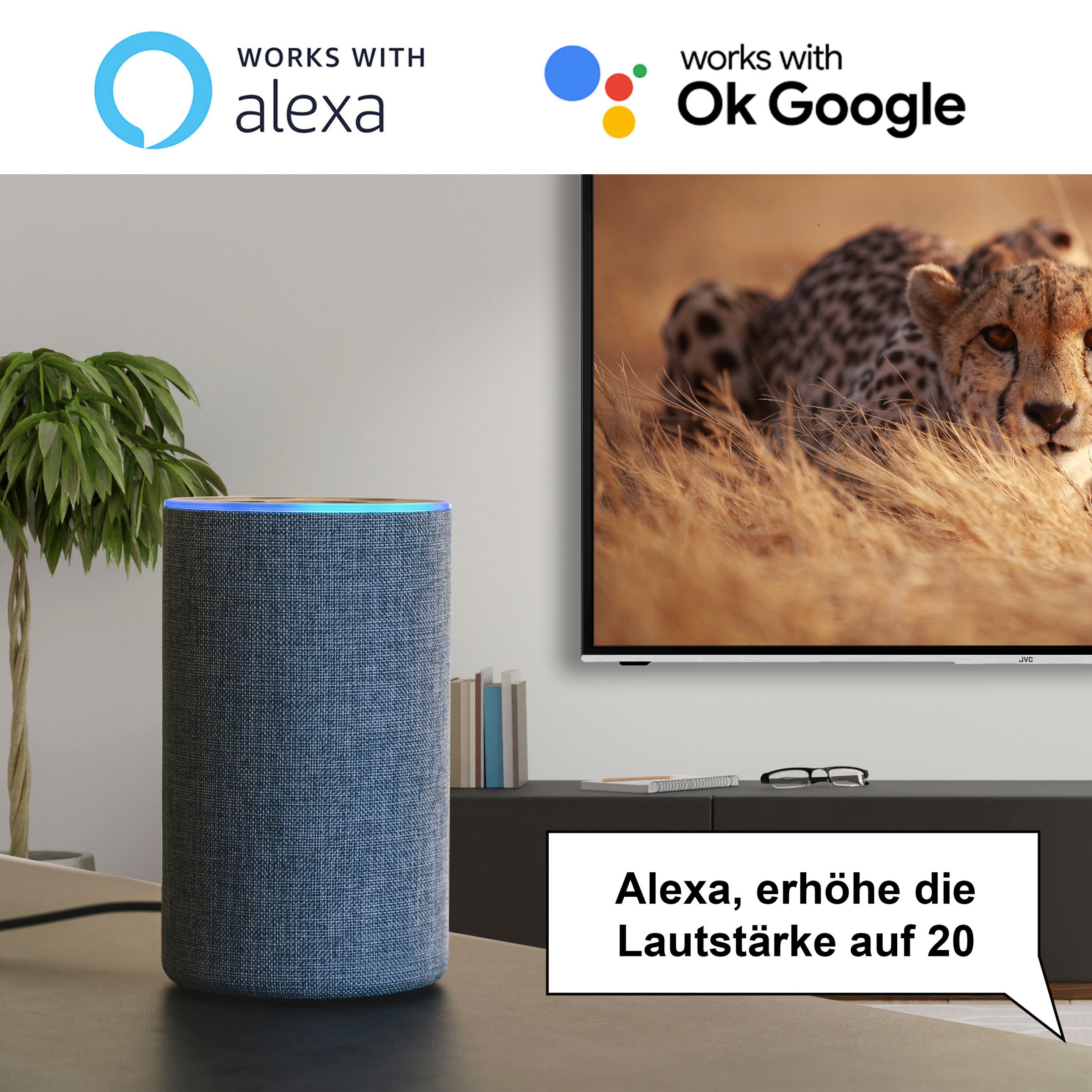 JVC LED-Fernseher »LT-65VU6355«, 4K Ultra HD, Smart-TV