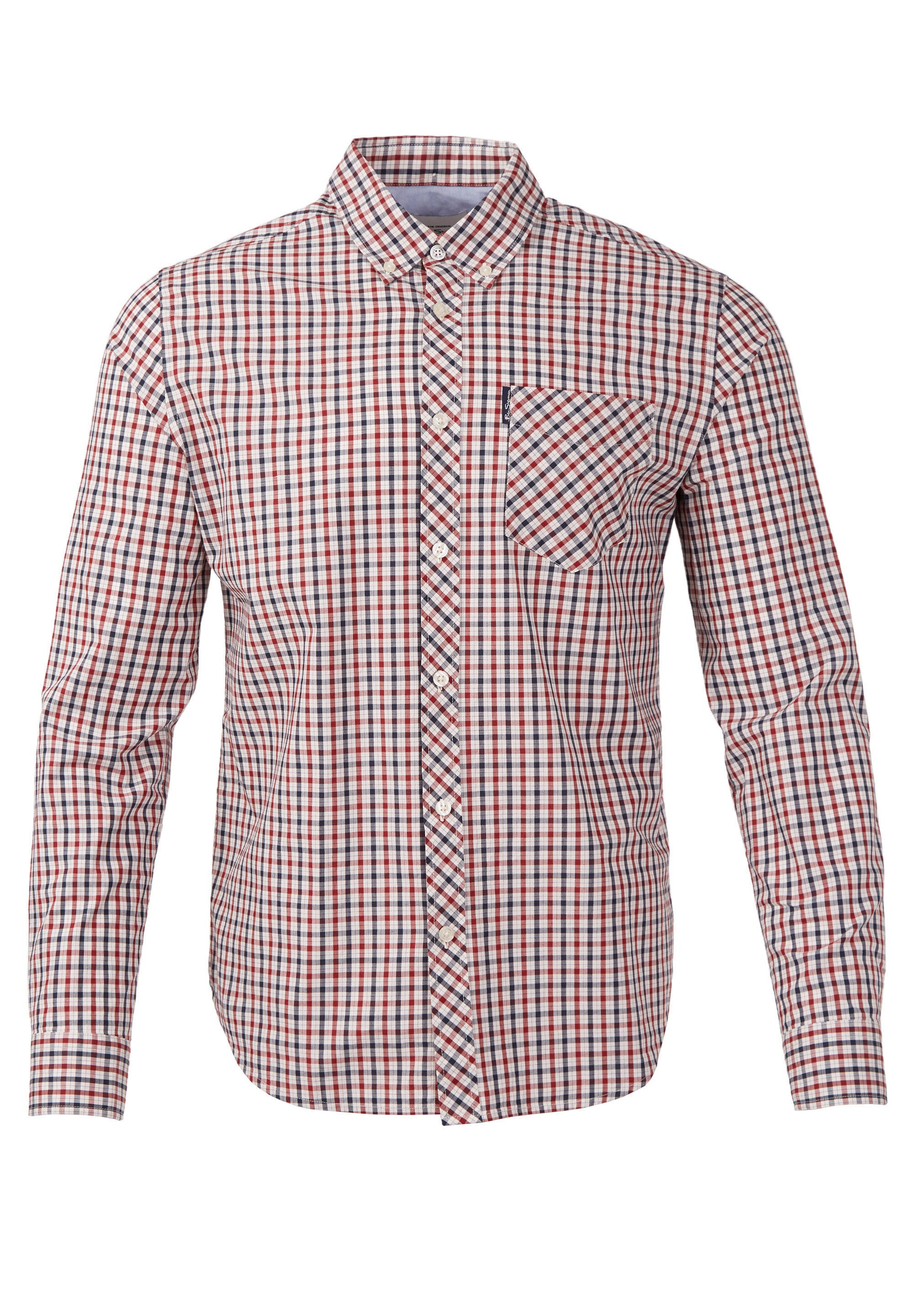 Ben Sherman Langarmhemd "Signature", 3 Finger Button Down Kragen günstig online kaufen