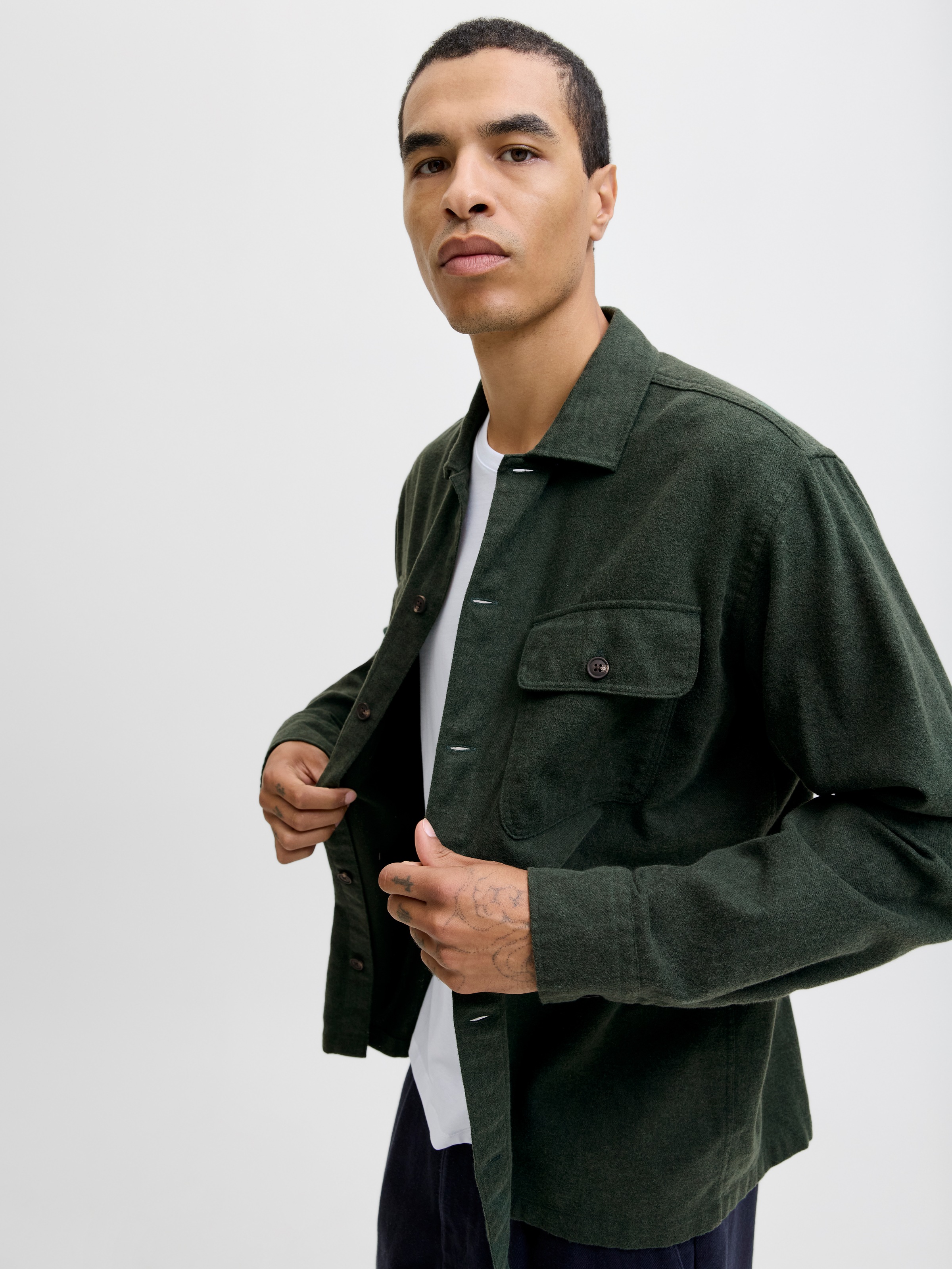 Jack & Jones Langarmhemd »JJECHARGE OVERSHIRT LS NOOS«