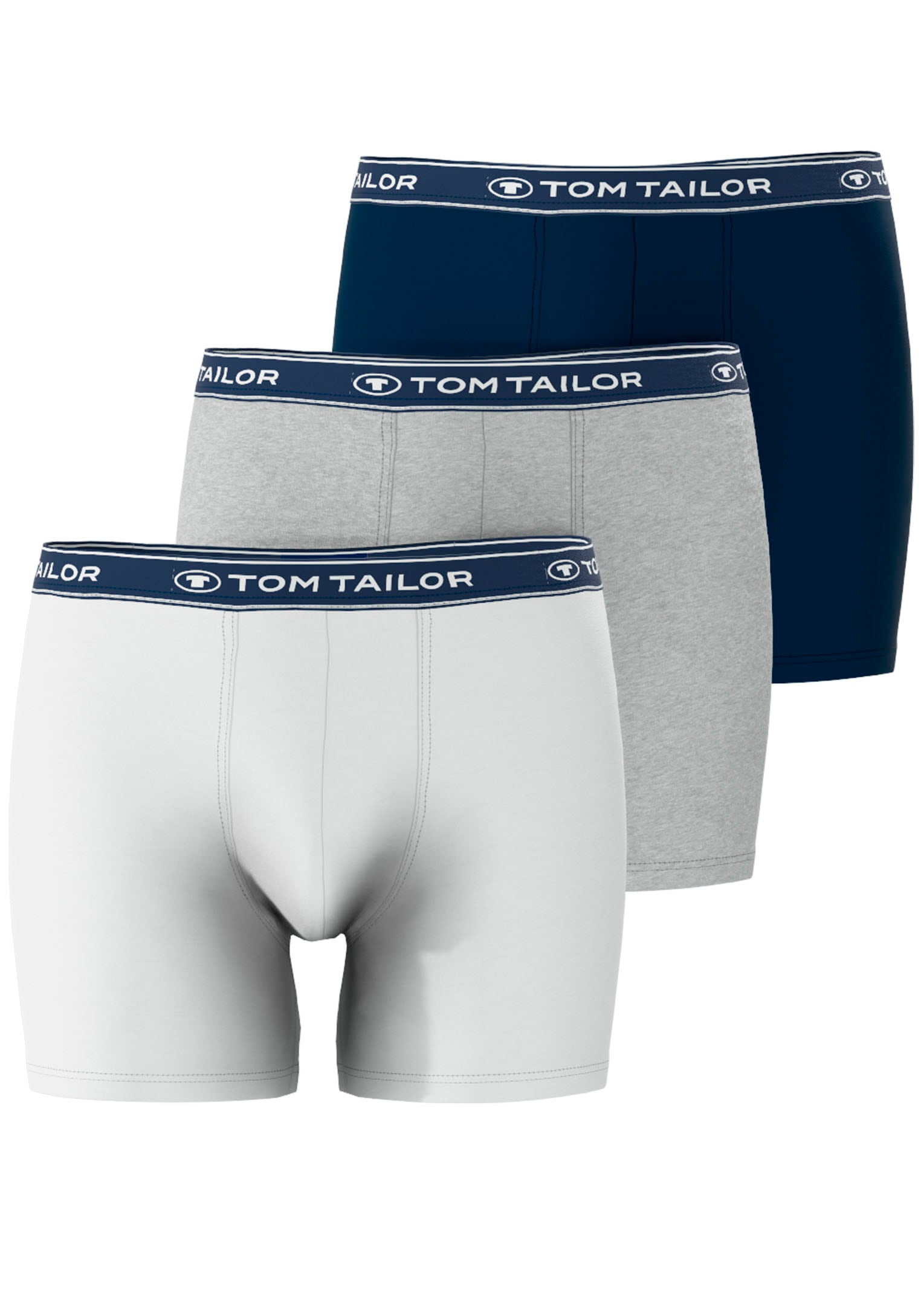 TOM TAILOR Boxershorts »Buffer«, (Packung, 3 St.), mit perfekter Passform für jeden Tag