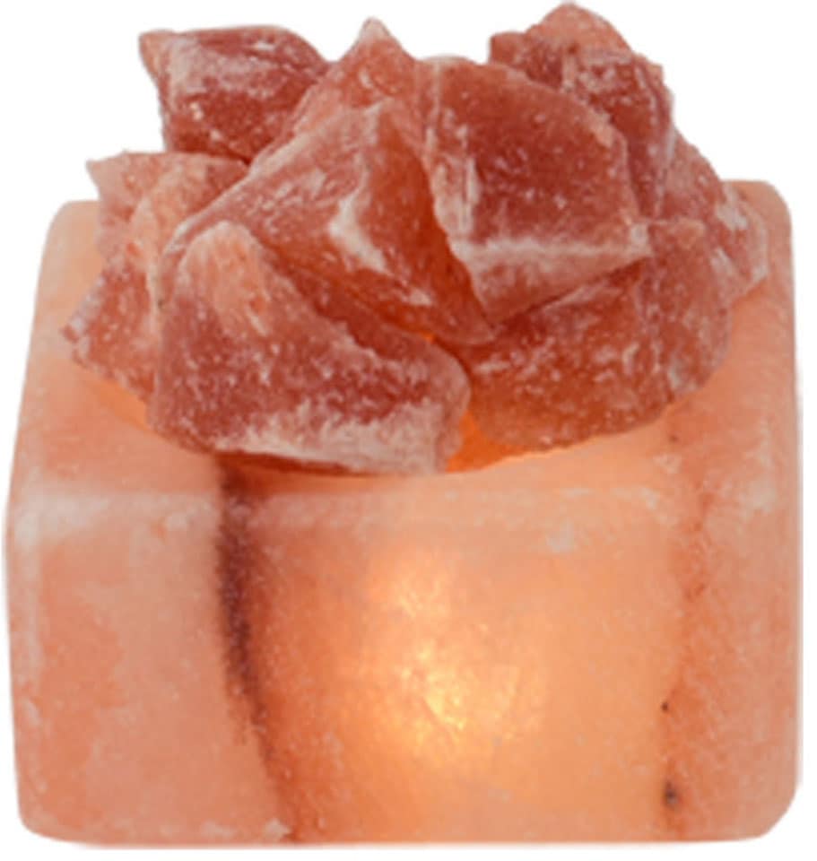 Salzkristall-Tischlampe "Petite", H: 4cm, 1 Stk., orange, HIMALAYA SALT DREAMS, Leuchten, Handgefertigt aus Salzkristall - jeder Stein ein Unikat, H: