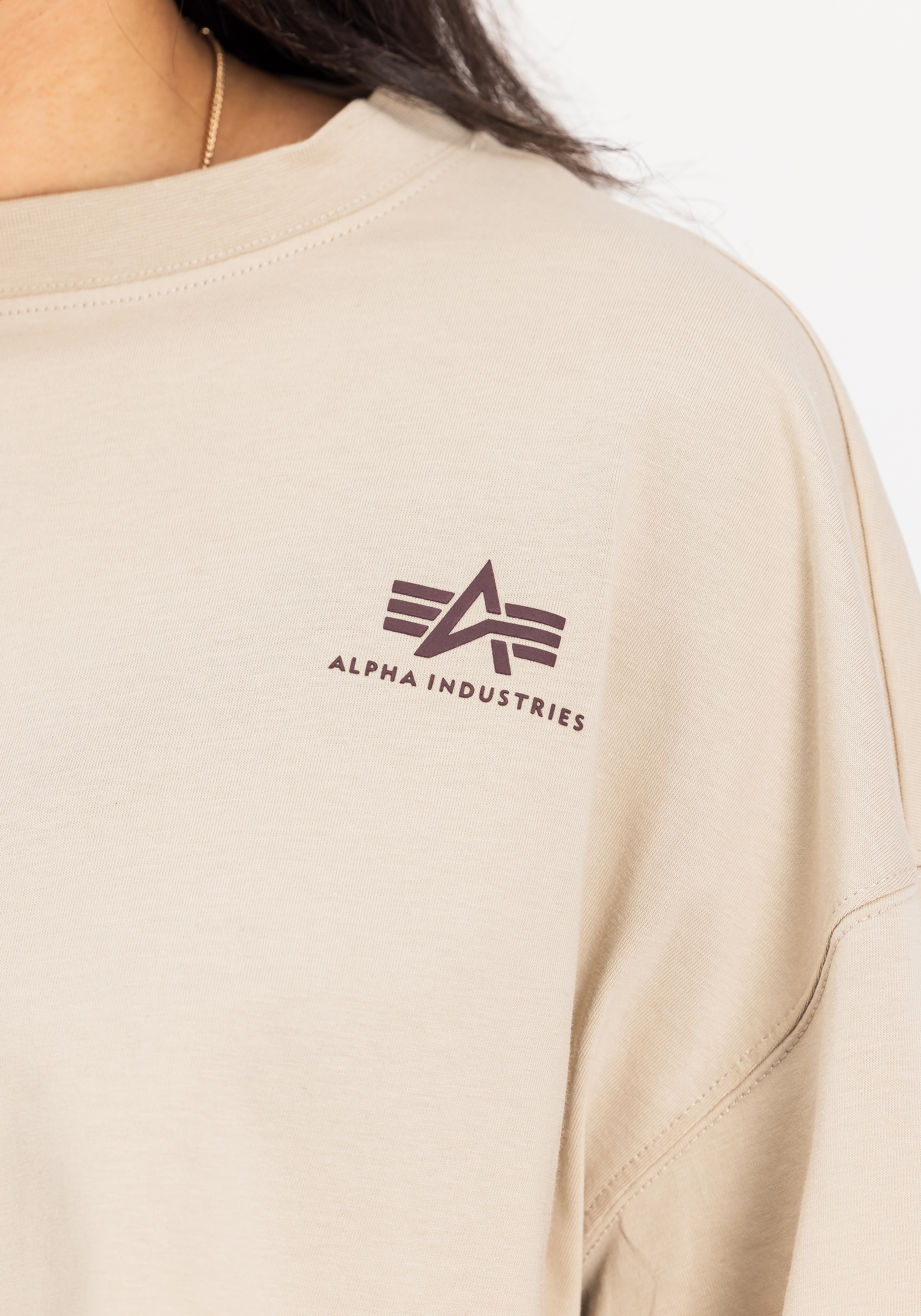 Alpha Industries T-Shirt »Basic T-Shirt SL Cropped PP W«