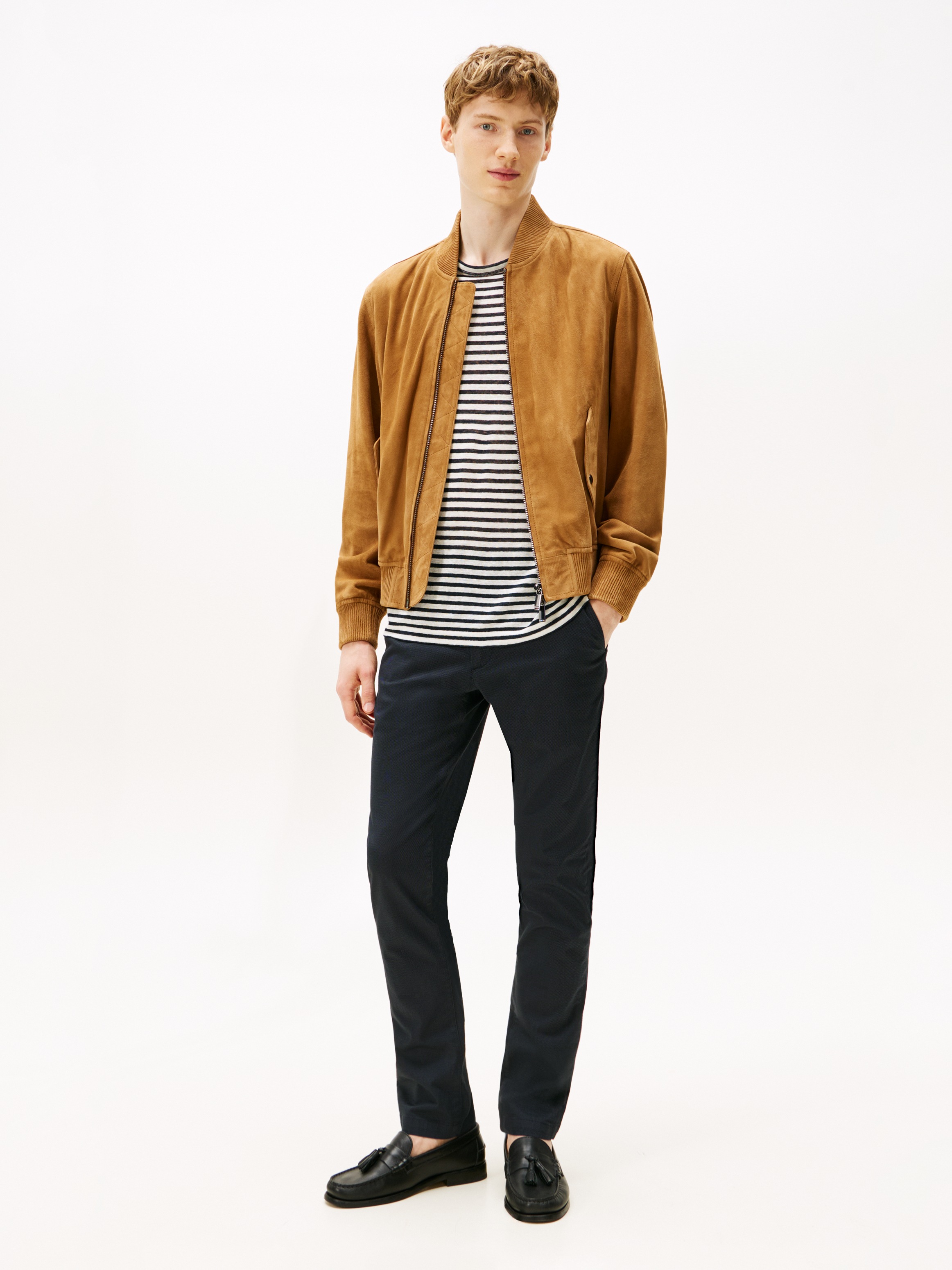 Thumbnail - Tommy Hilfiger Chinohose "BLEECKER PRINTED ST" Slim Fit, strukturierte Qualität
