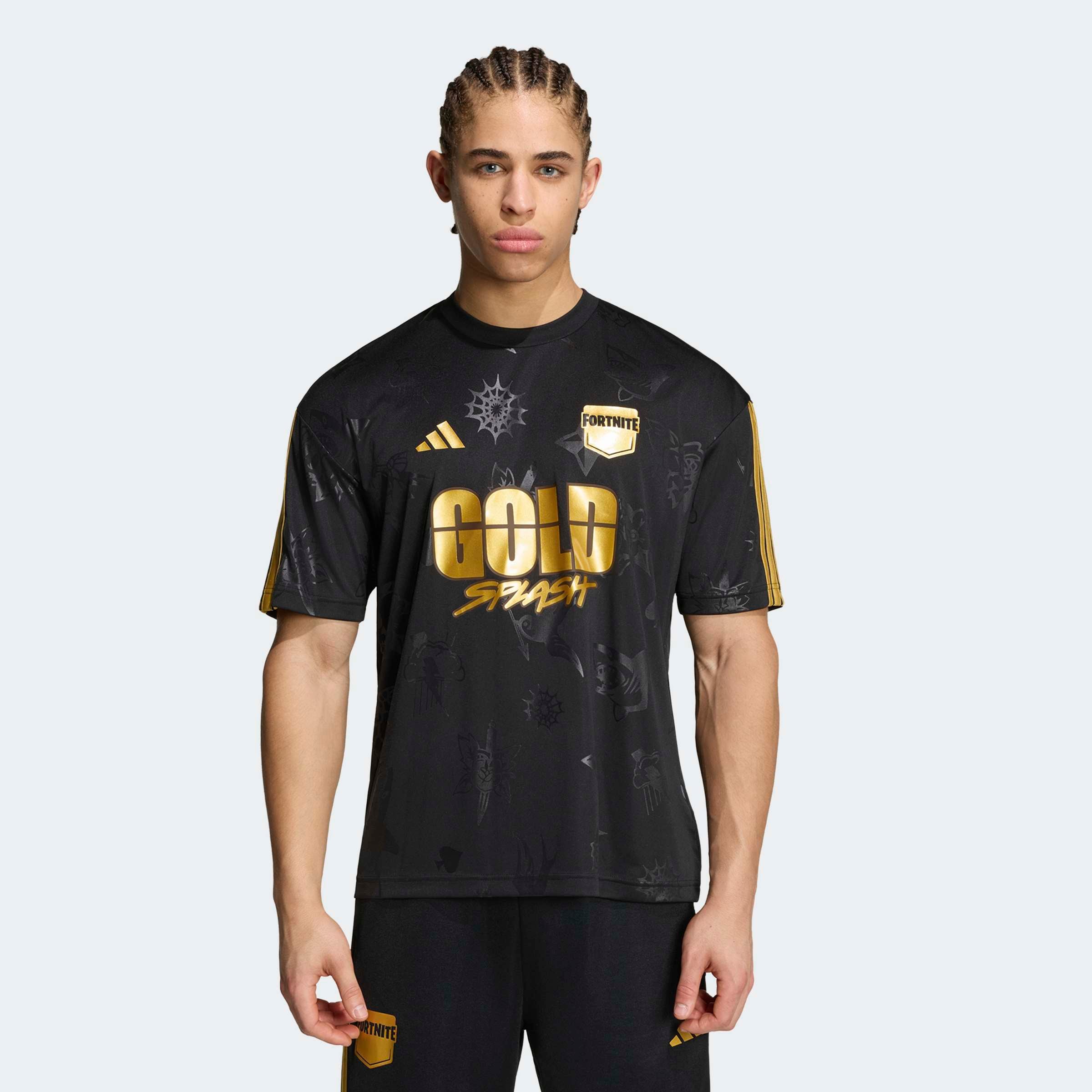adidas Sportswear T-Shirt "ADIDAS X FORTNITE TIRO JERSEY" mit Rundhalsausschnitt, ohne Verschluss, sportlicher Stil