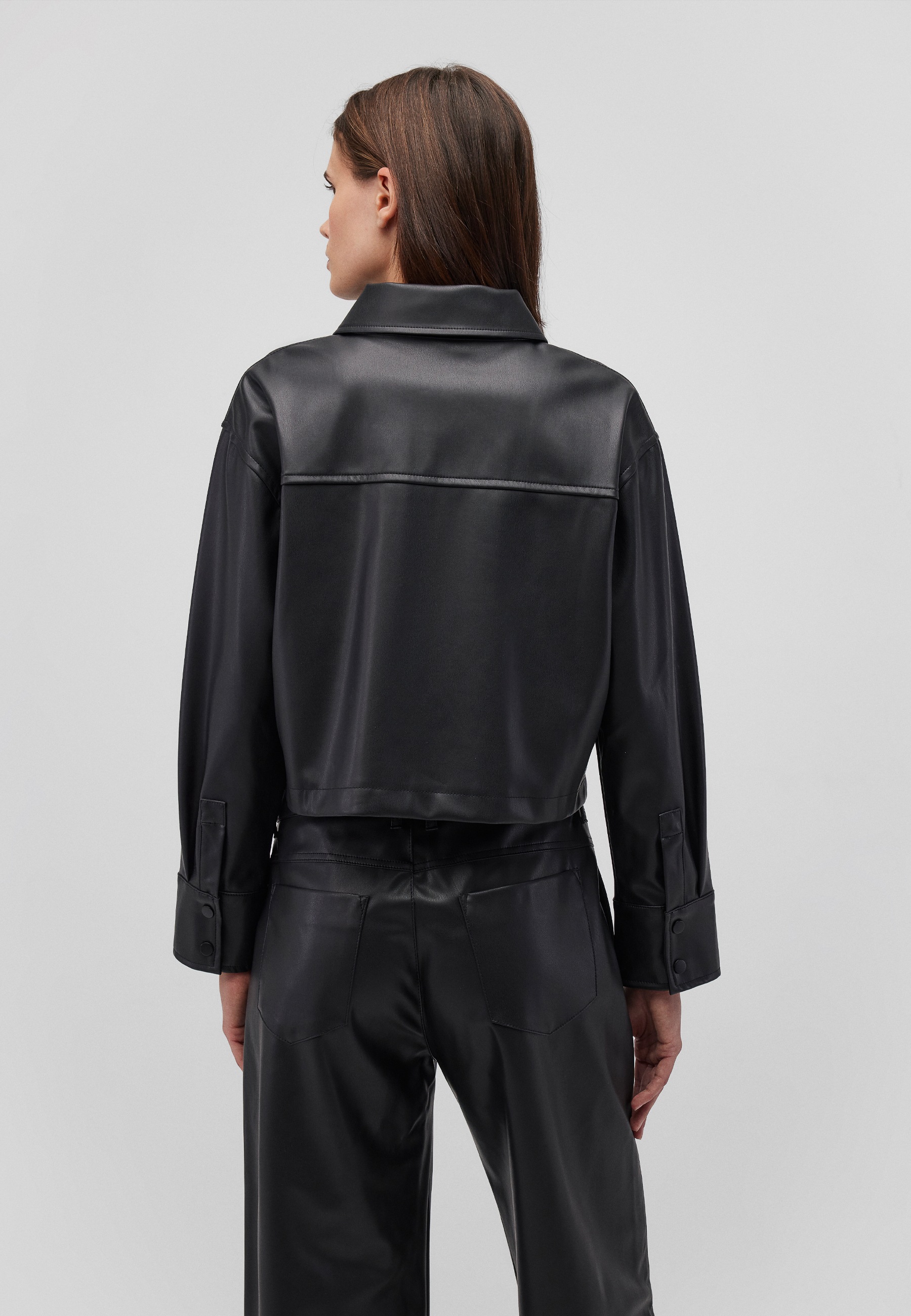 Mavi Hemdbluse "WOVEN PU ZIP SHIRT", Overshirt Lederoptik günstig online kaufen