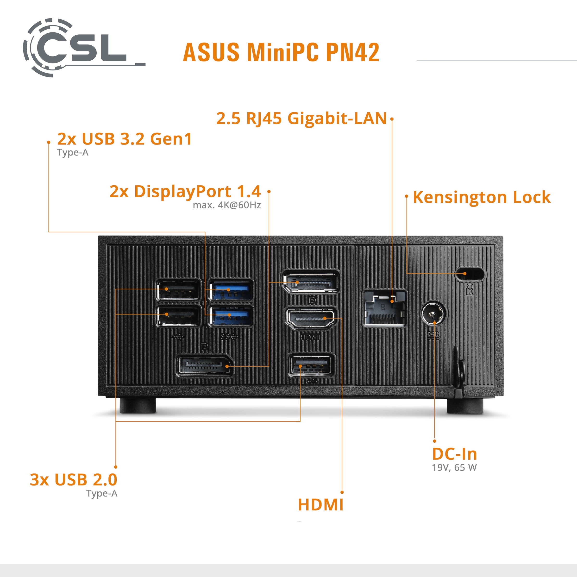 Asus Mini-PC »Mini-PC ASUS PN42 Intel N200 Windows 11«